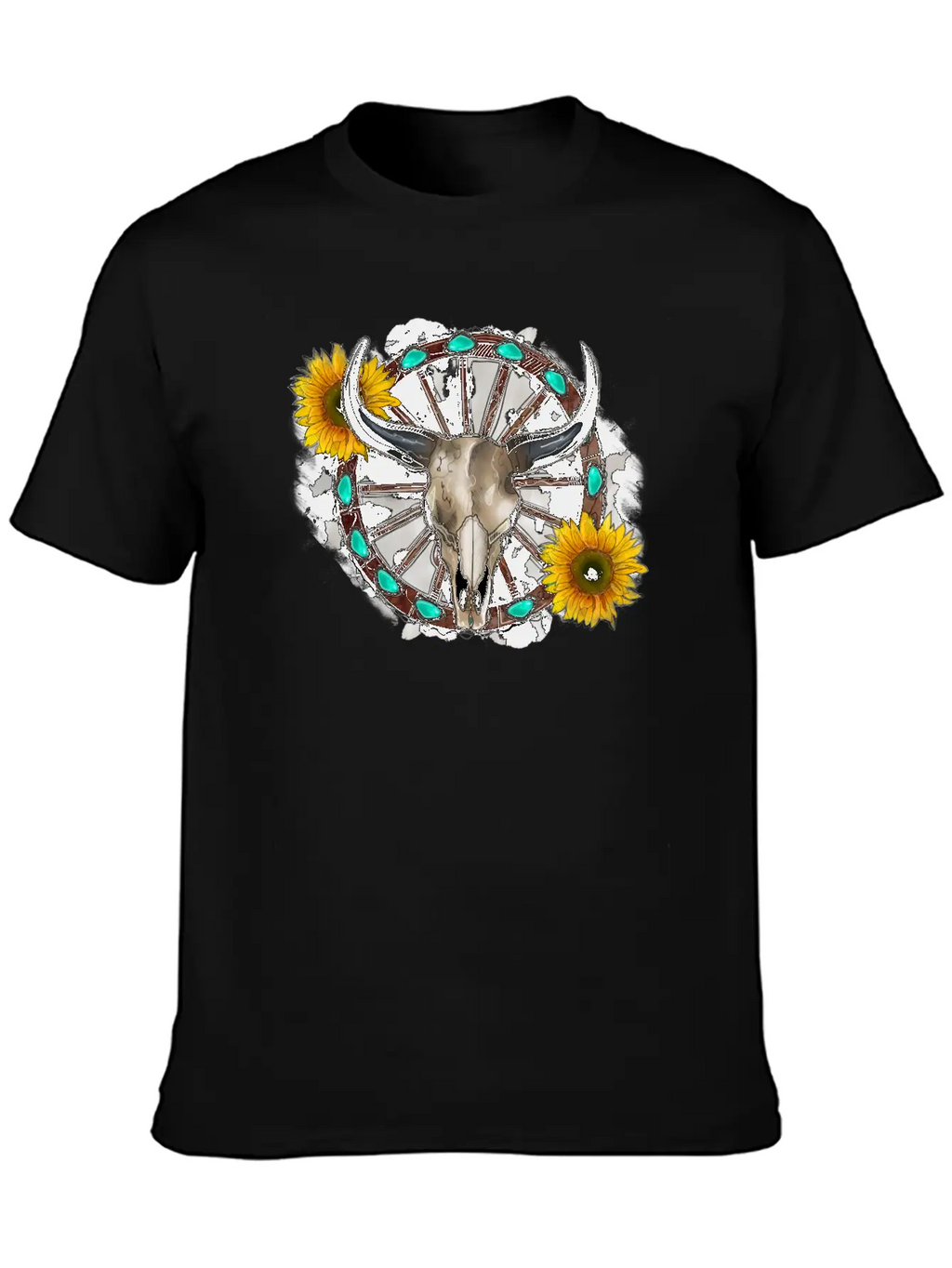Bull Skull Unisex Casual T-Shirt – Clean Design For Daily Comfort