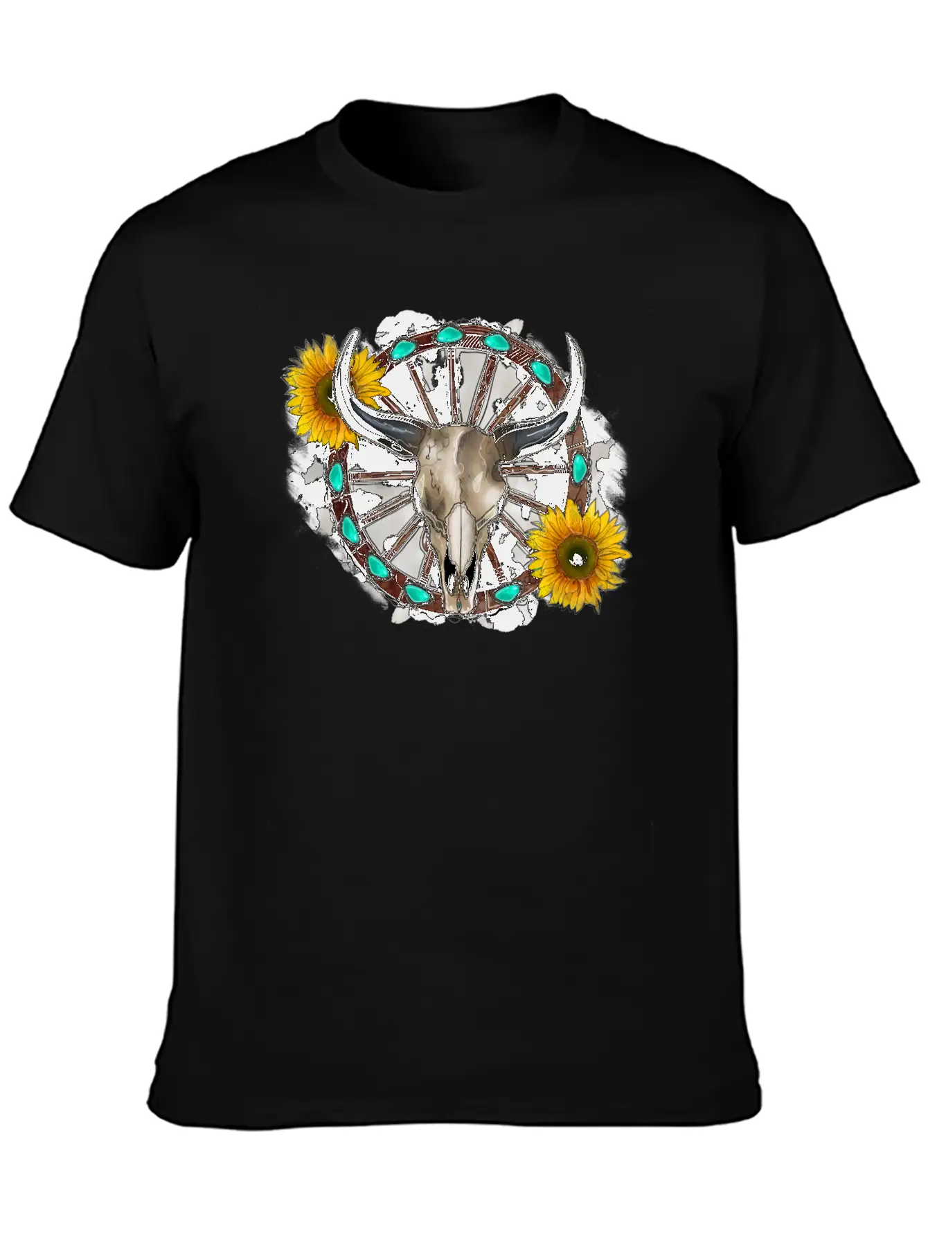 Bull Skull Unisex Casual T-Shirt – Clean Design For Daily Comfort