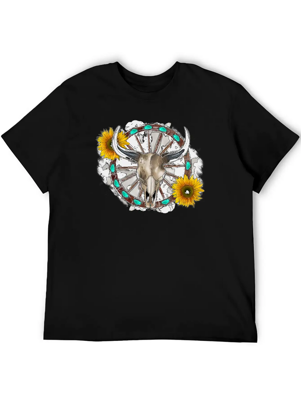 Bull Skull Unisex Casual T-Shirt – Clean Design For Daily Comfort