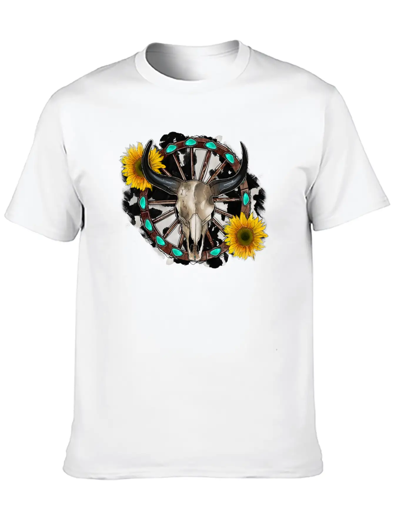 Bull Skull Unisex Casual T-Shirt – Clean Design For Daily Comfort