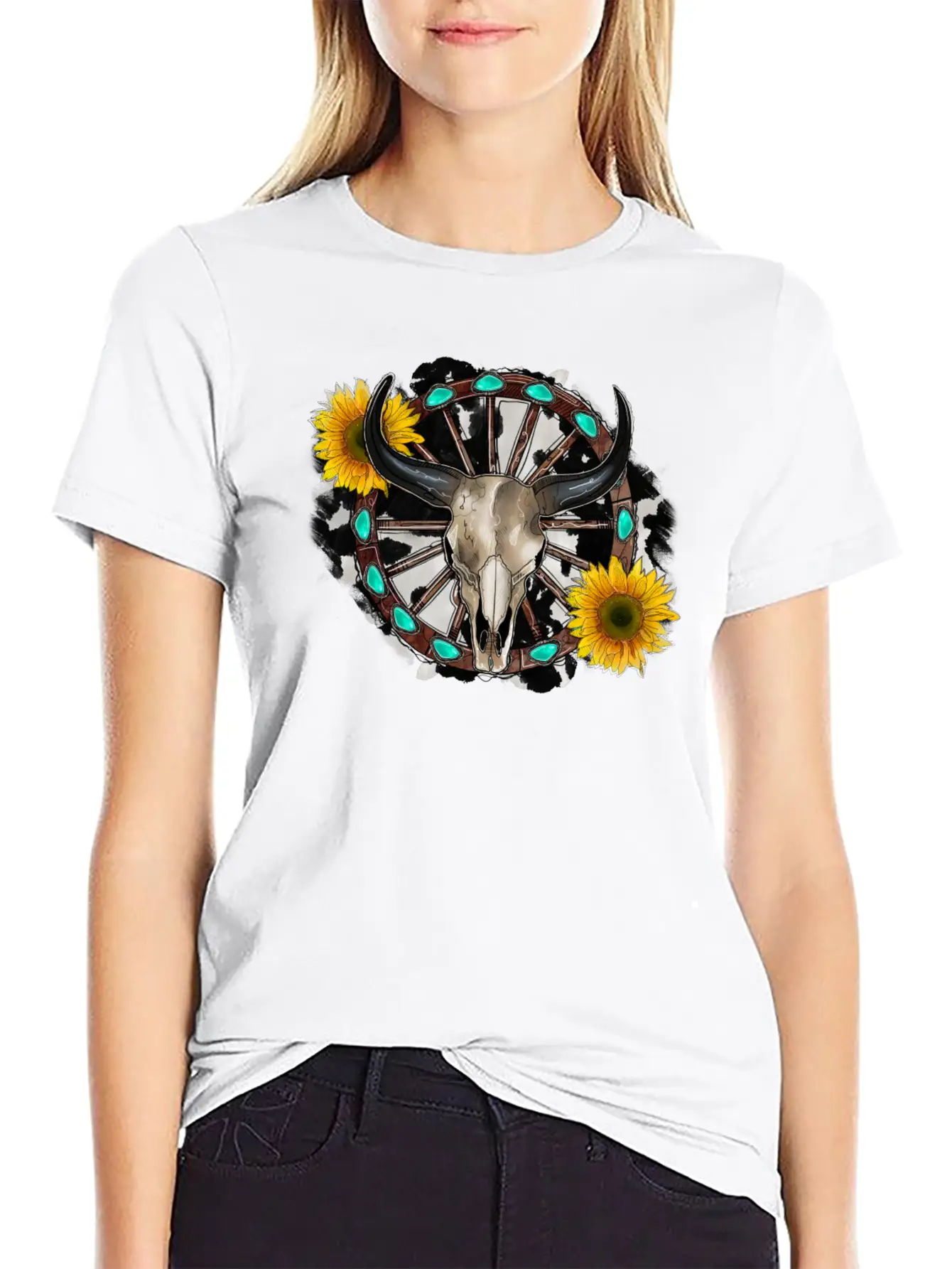 Bull Skull Unisex Casual T-Shirt – Clean Design For Daily Comfort