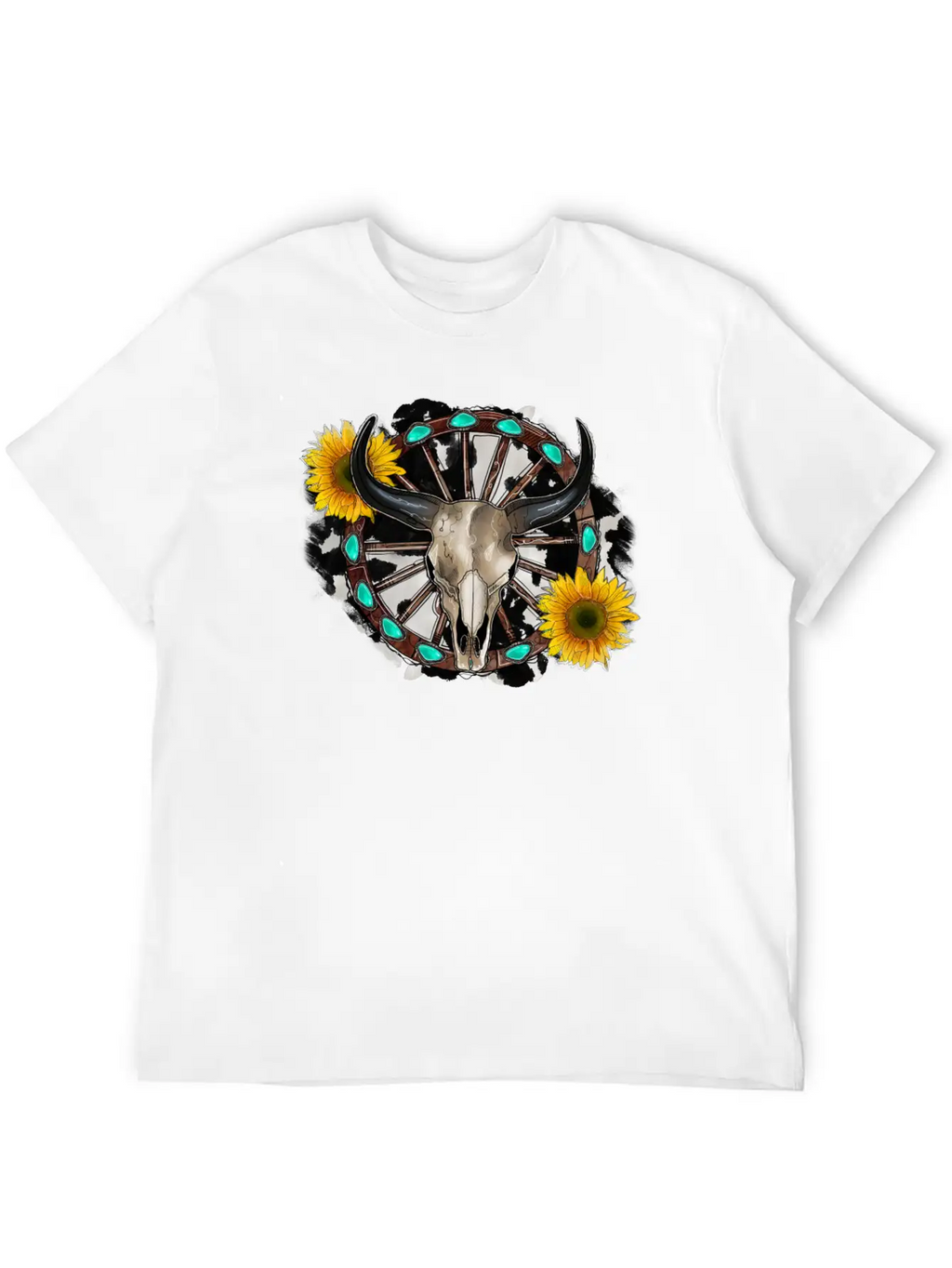 Bull Skull Unisex Casual T-Shirt – Clean Design For Daily Comfort