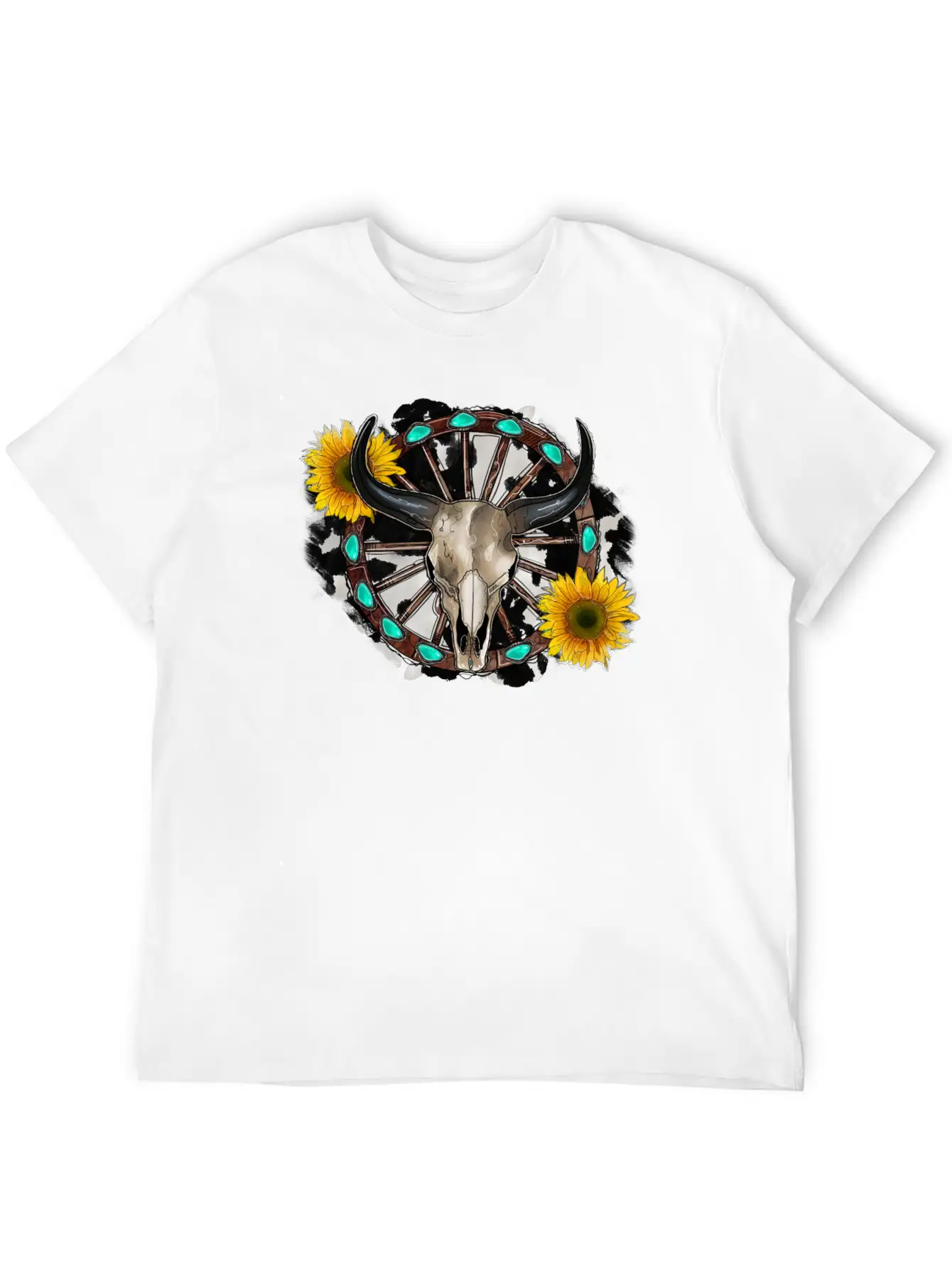 Bull Skull Unisex Casual T-Shirt – Clean Design For Daily Comfort