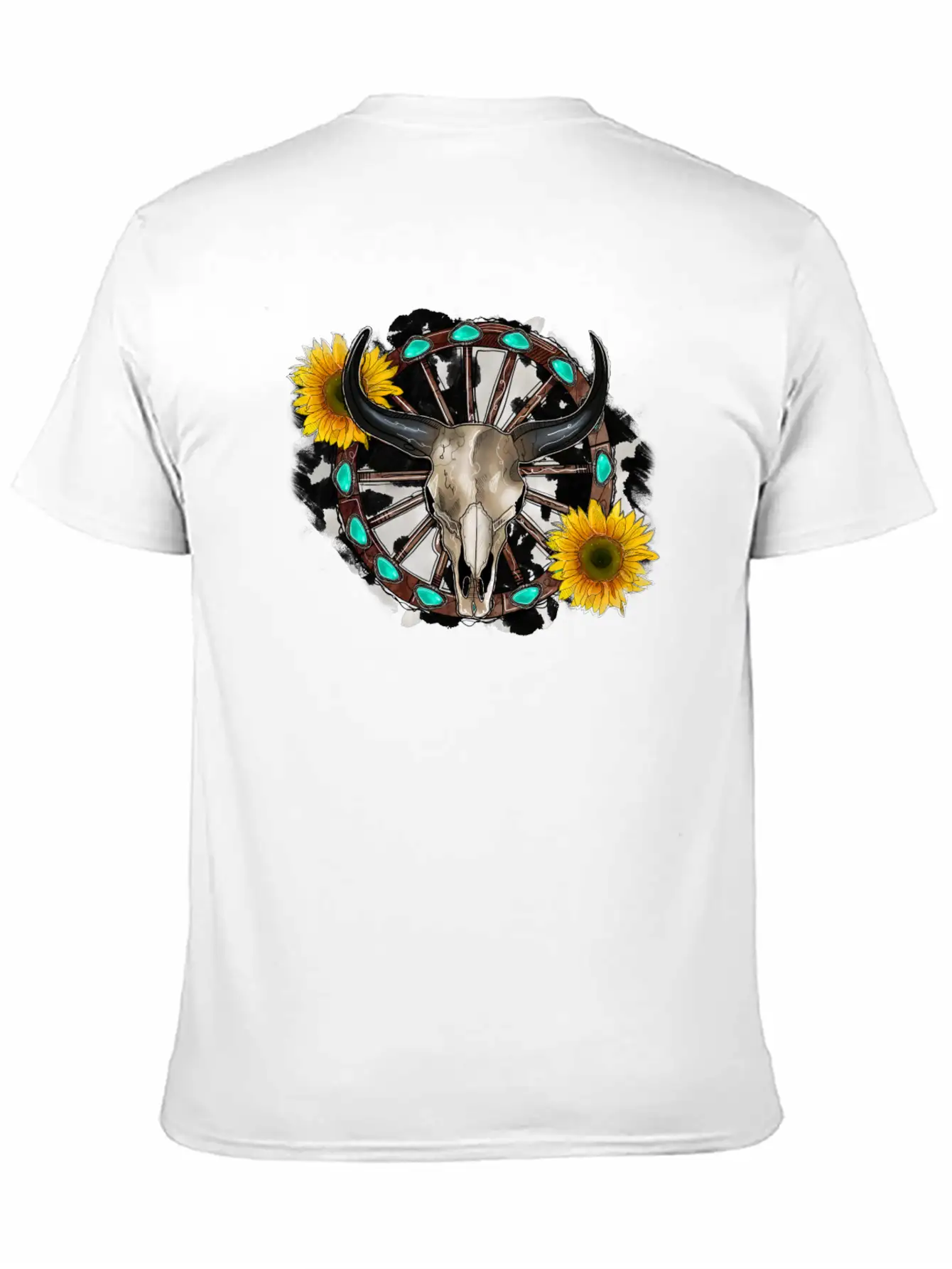 Bull Skull Unisex Casual T-Shirt – Clean Design For Daily Comfort