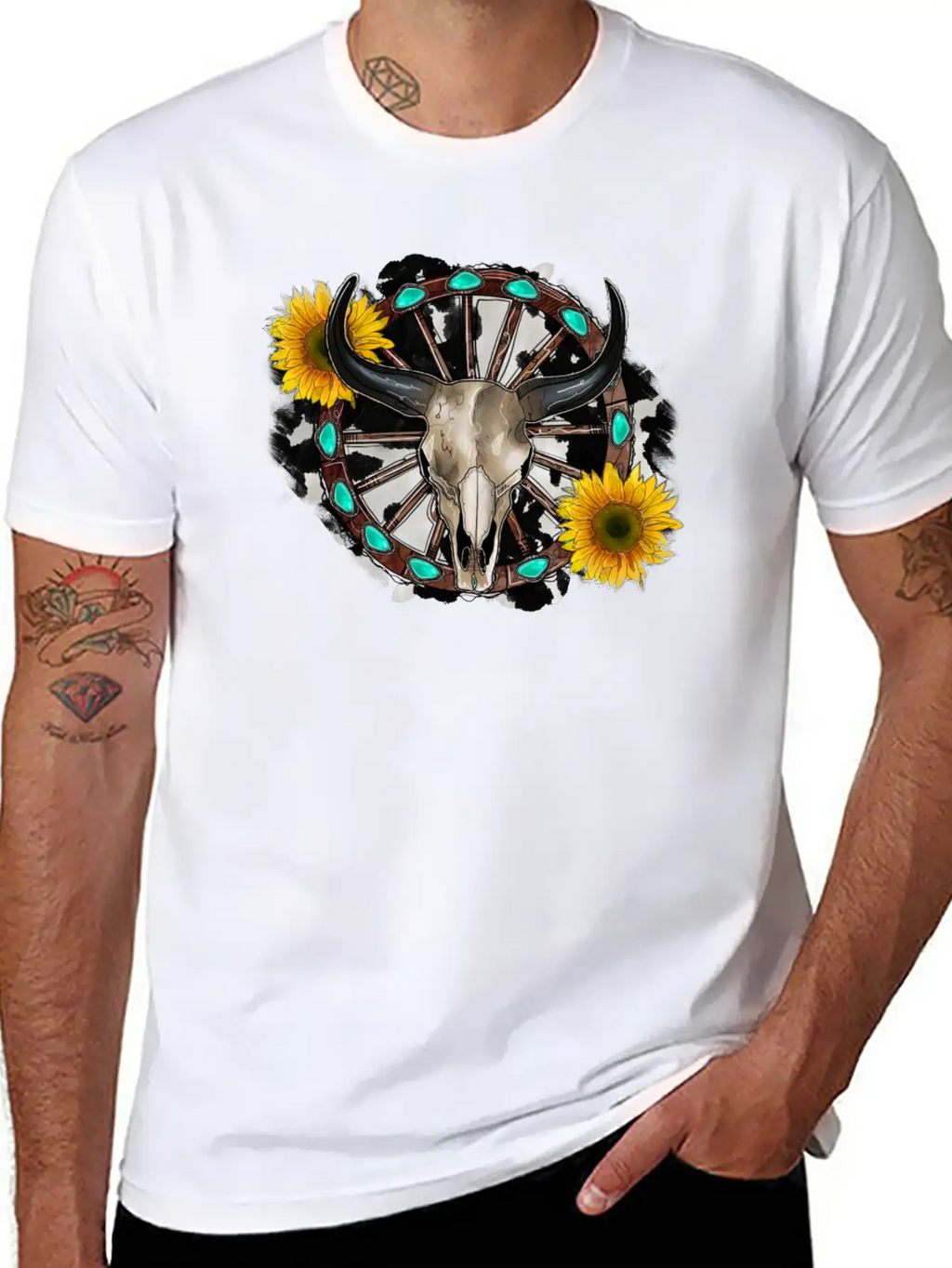 Bull Skull Unisex Casual T-Shirt – Clean Design For Daily Comfort