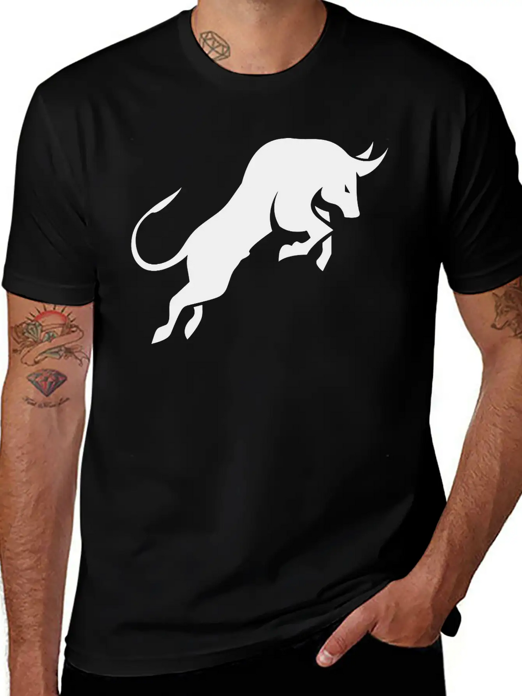 Bull Stylish Everyday T-Shirt – Unisex Basic Cotton Tee