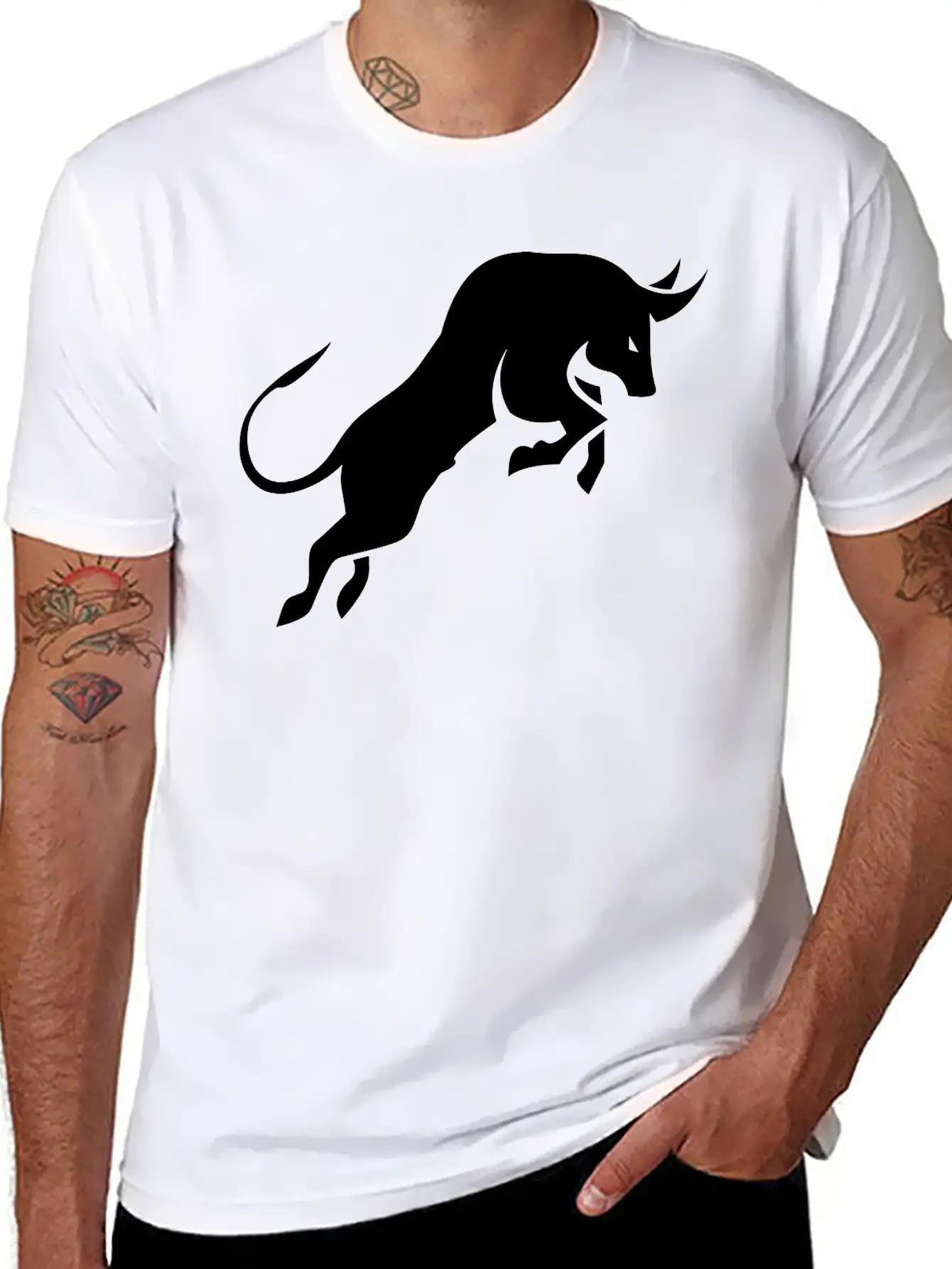 Bull Stylish Everyday T-Shirt – Unisex Basic Cotton Tee