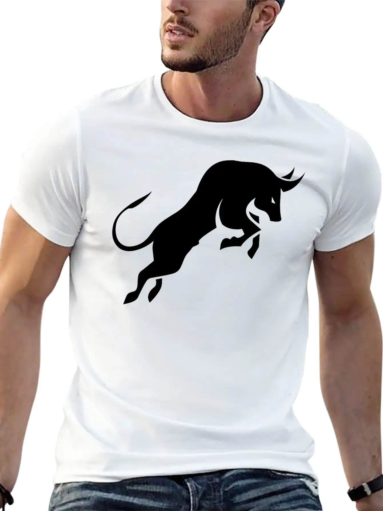 Bull Stylish Everyday T-Shirt – Unisex Basic Cotton Tee