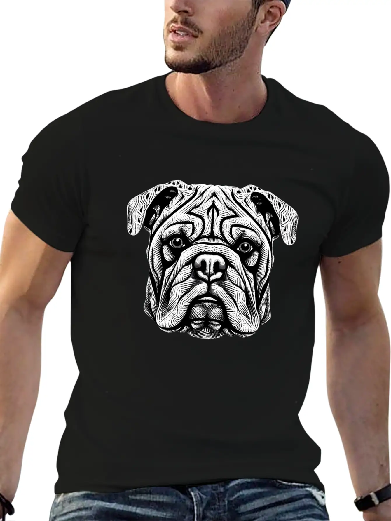 Bulldog Essence Breathable Graphic T-Shirt – Perfect For Casual Days