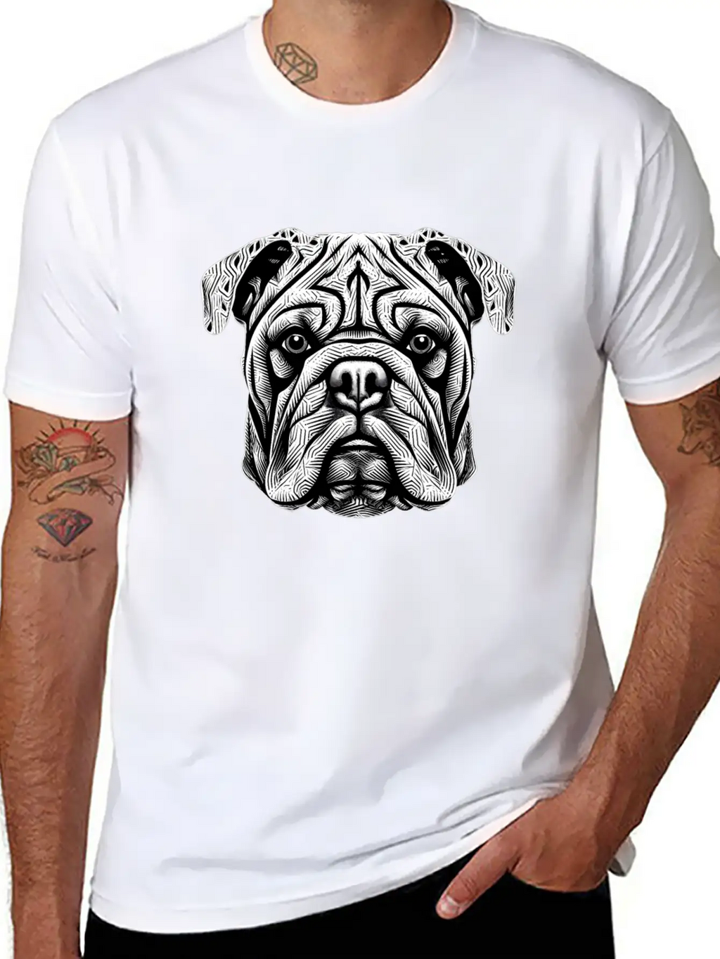 Bulldog Essence Breathable Graphic T-Shirt – Perfect For Casual Days