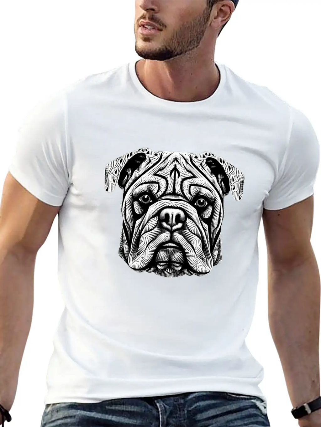 Bulldog Essence Breathable Graphic T-Shirt – Perfect For Casual Days