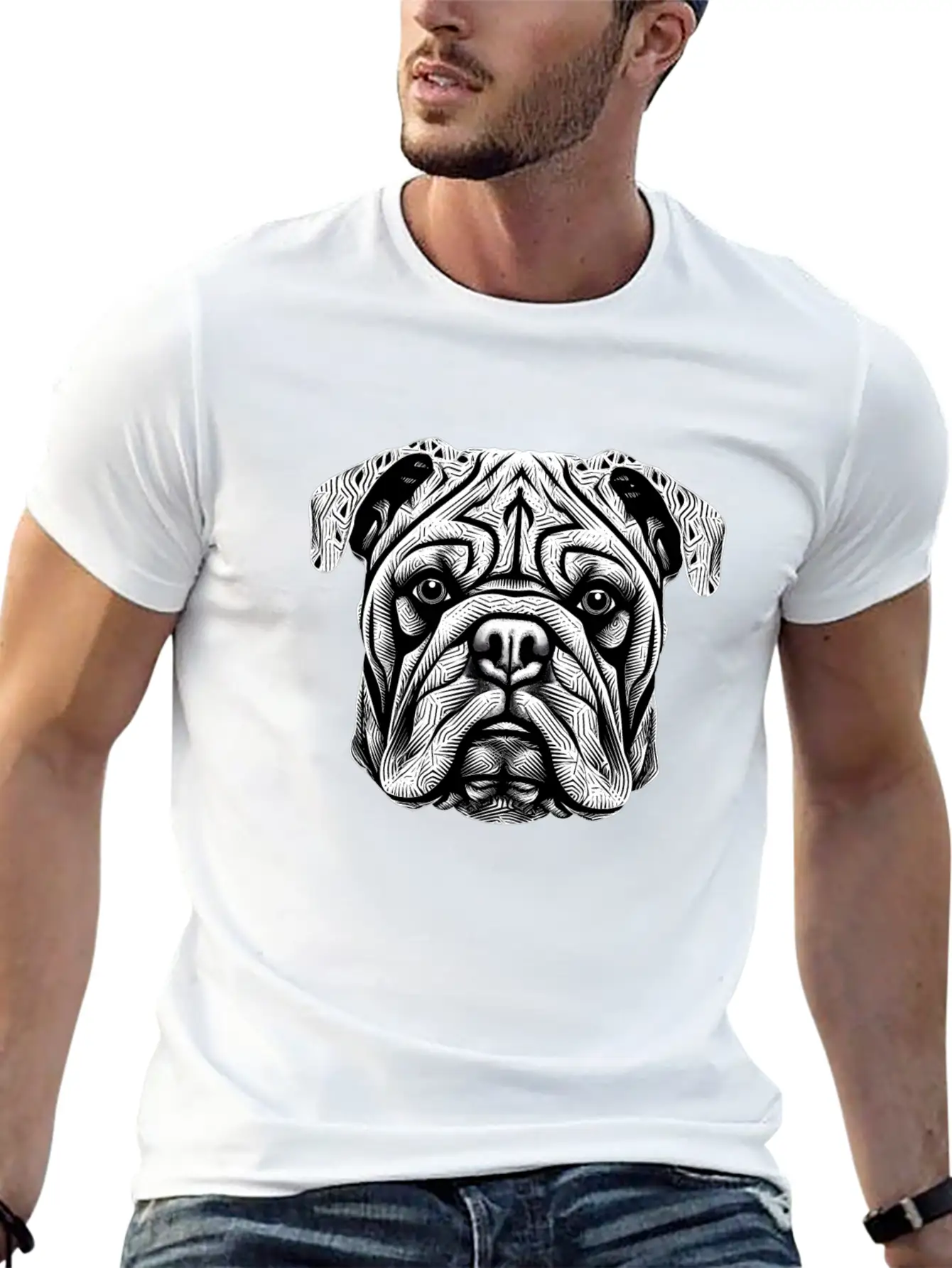 Bulldog Essence Breathable Graphic T-Shirt – Perfect For Casual Days