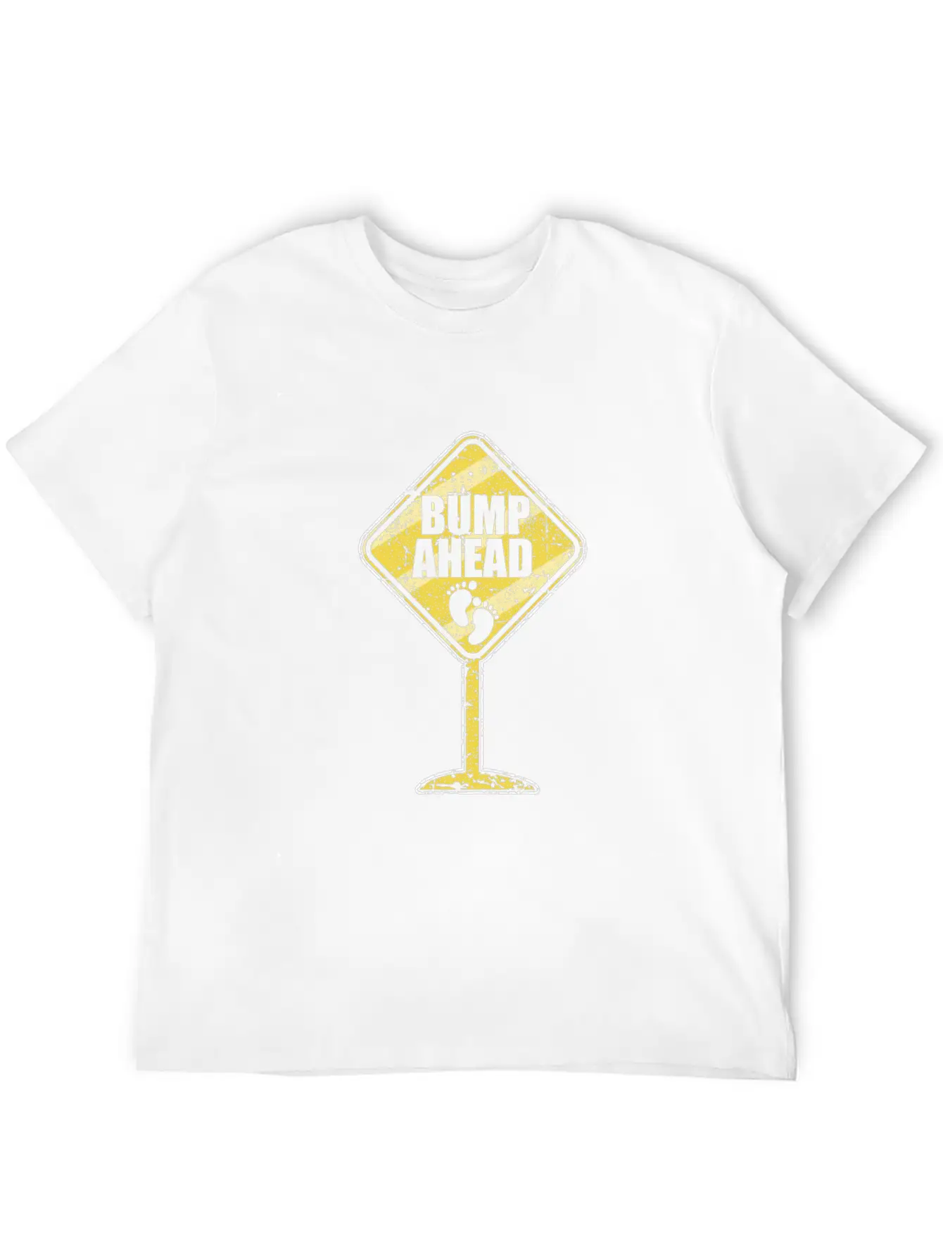 Bump Ahead Pregnant Mom Mama Baby Shower Family Lo Essential Cotton Tee For Daily Outfits – Unisex Style