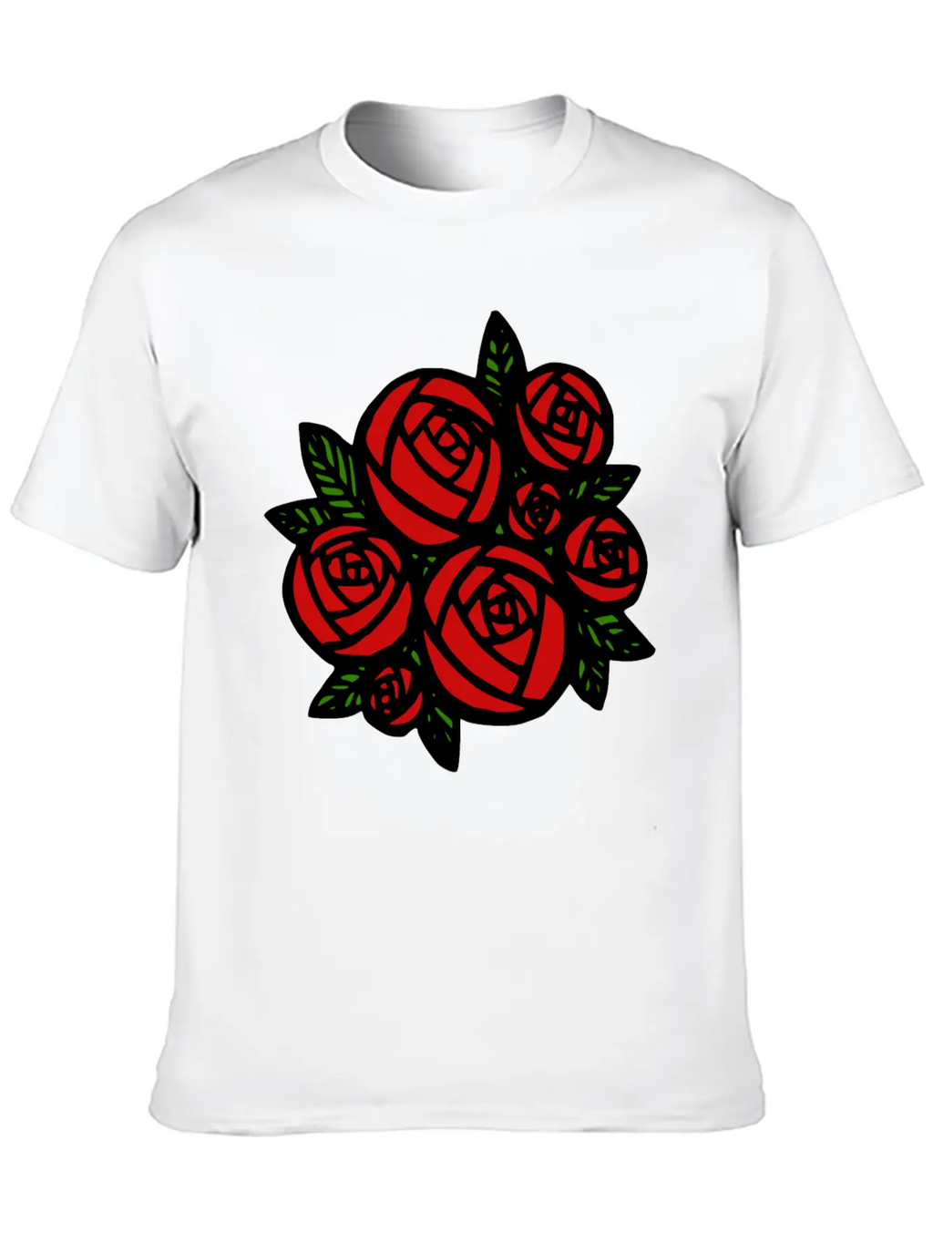 Bunch Of Red Roses Classic Cotton Tee – Unisex Comfort For Any Season