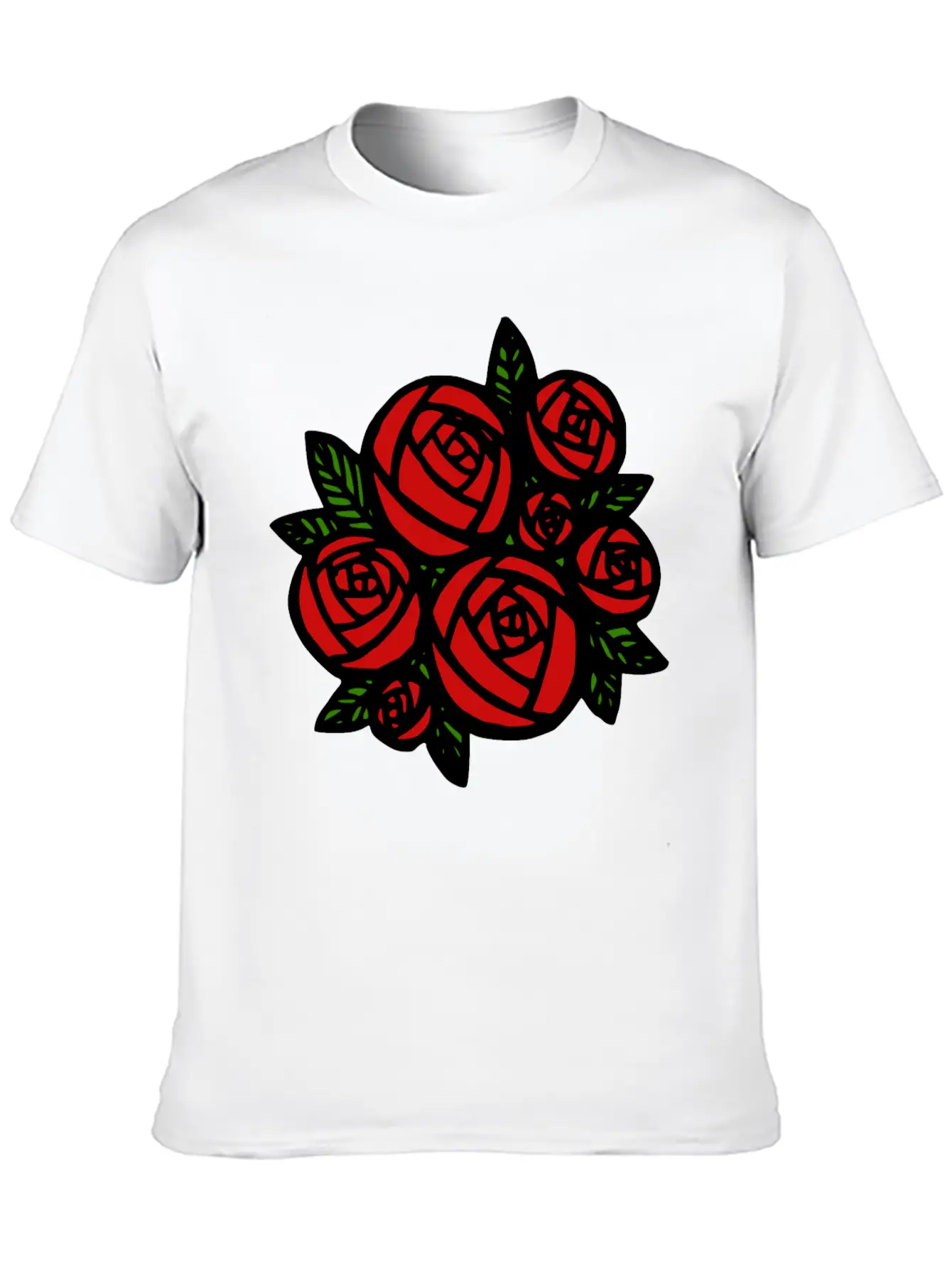 Bunch Of Red Roses Classic Cotton Tee – Unisex Comfort For Any Season
