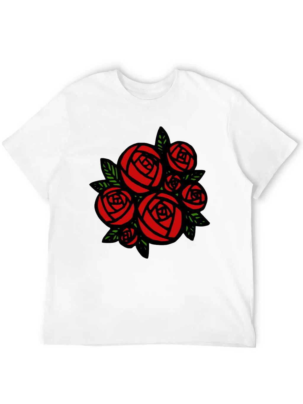 Bunch Of Red Roses Classic Cotton Tee – Unisex Comfort For Any Season