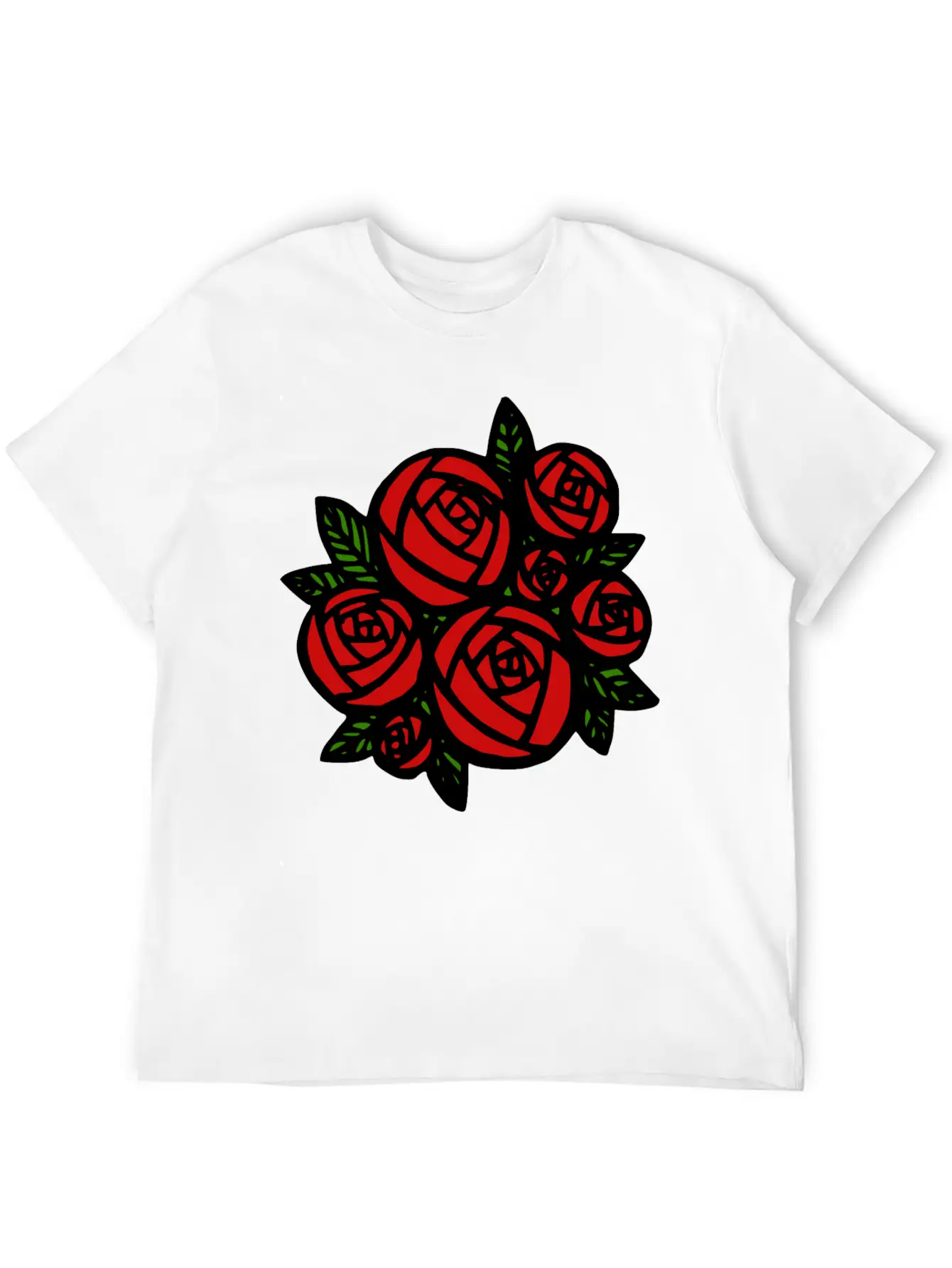 Bunch Of Red Roses Classic Cotton Tee – Unisex Comfort For Any Season