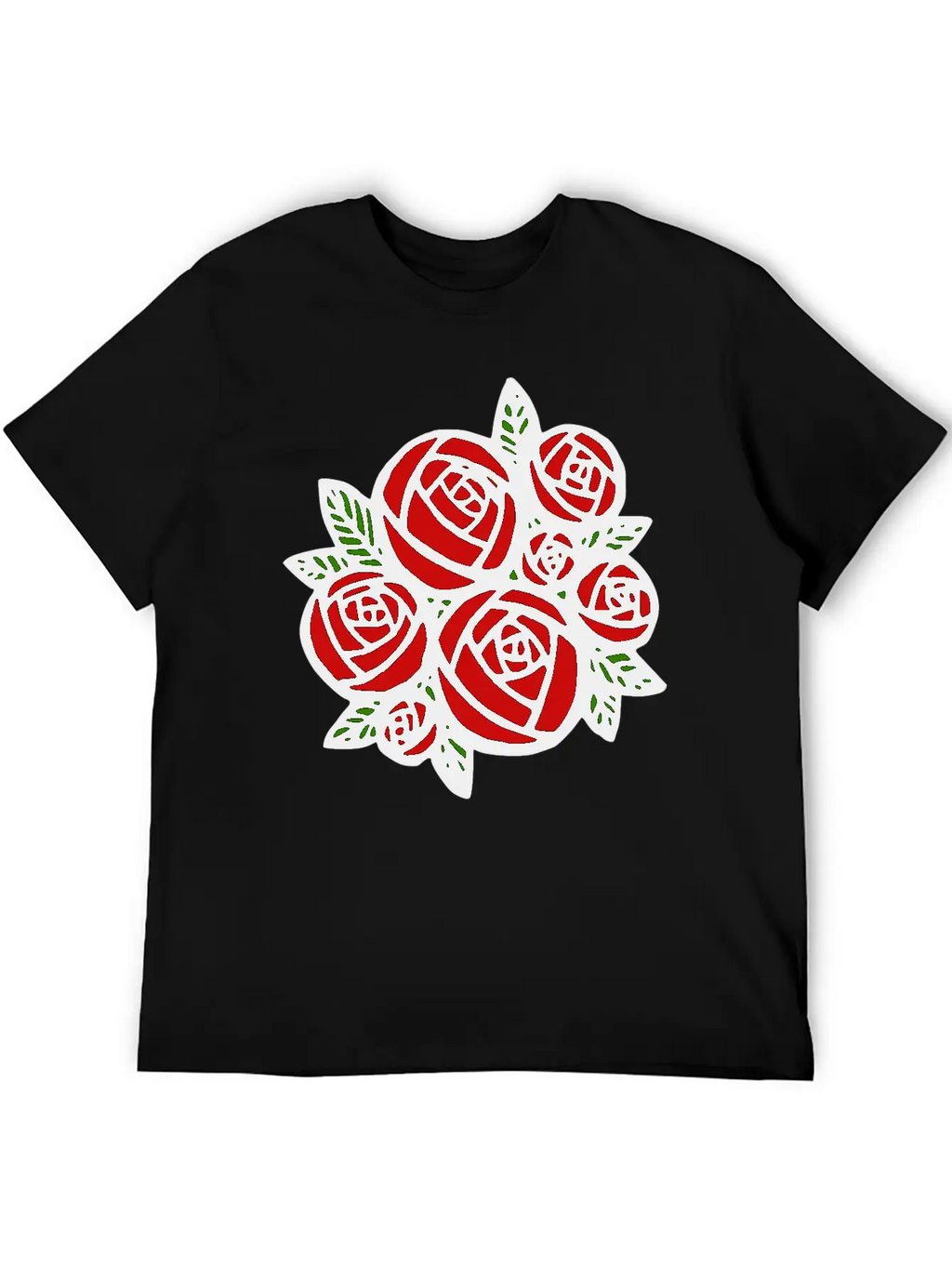 Bunch Of Red Roses Classic Cotton Tee – Unisex Comfort For Any Season