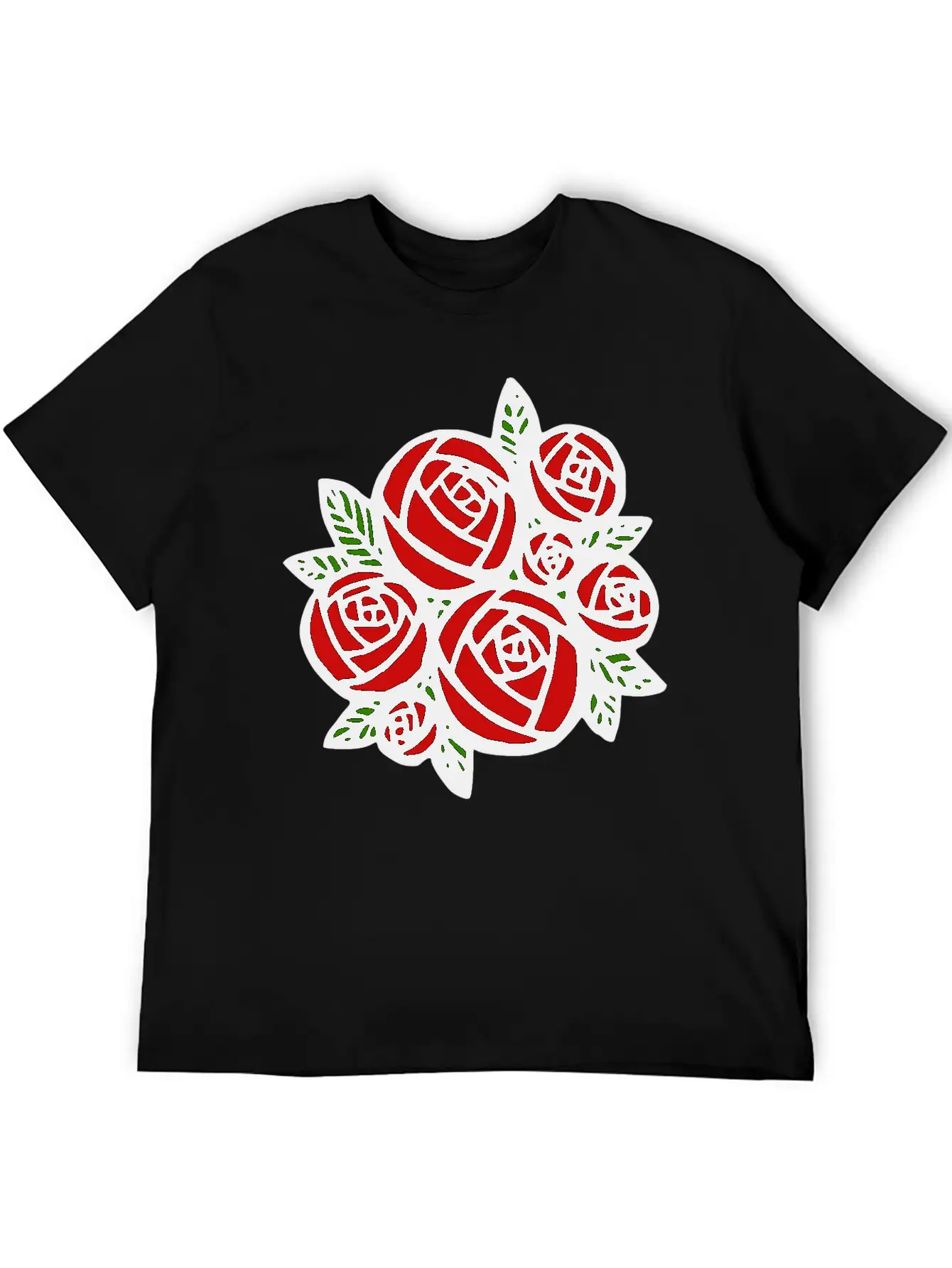 Bunch Of Red Roses Classic Cotton Tee – Unisex Comfort For Any Season