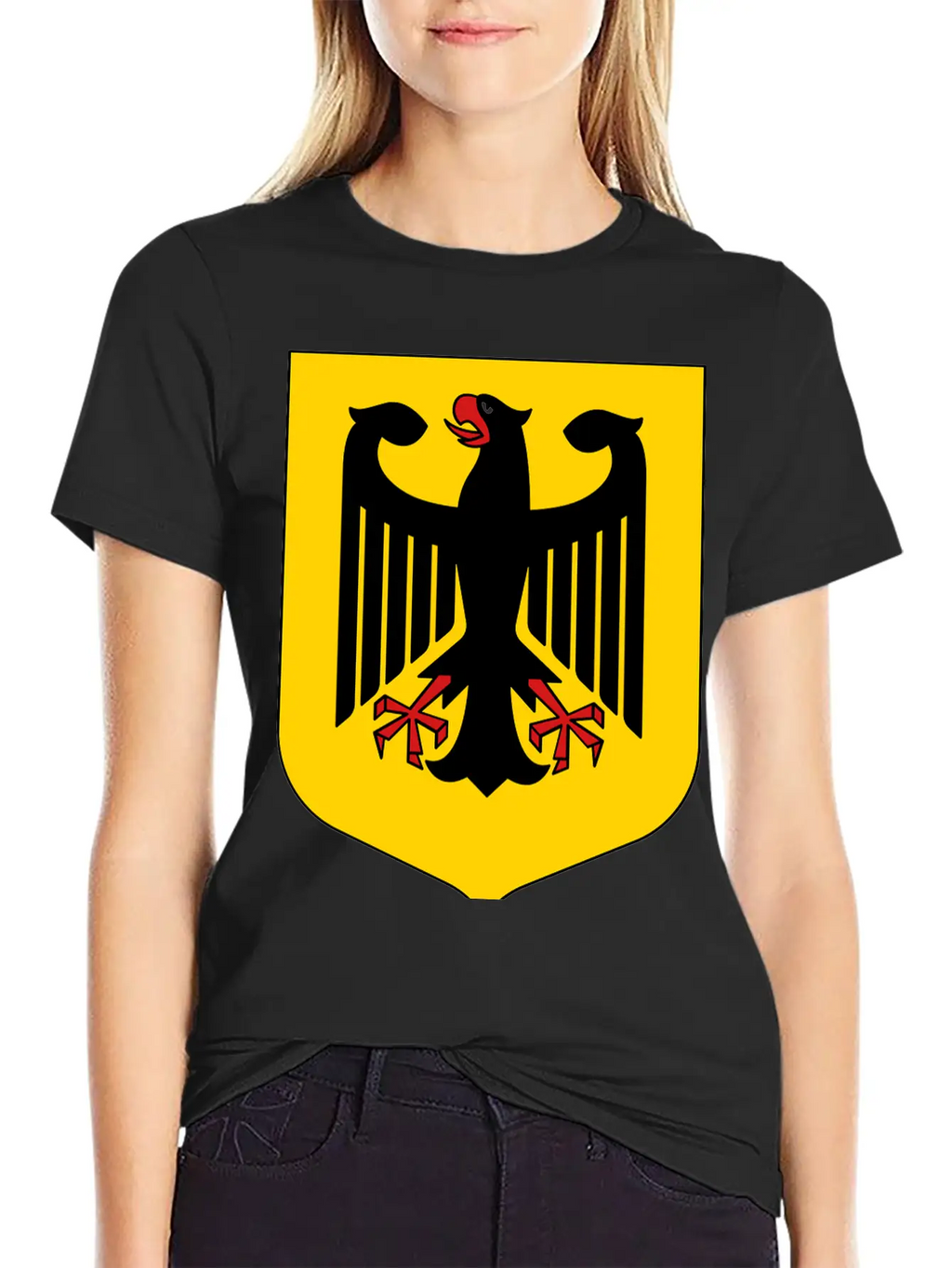 Bundesadler Germany Eagle Coat Of Arms FRG German Basic Graphic T-Shirt – Daily Comfort In Soft Cotton