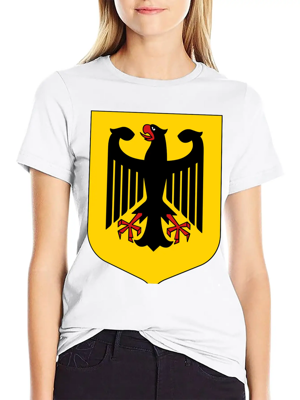 Bundesadler Germany Eagle Coat Of Arms FRG German Basic Graphic T-Shirt – Daily Comfort In Soft Cotton