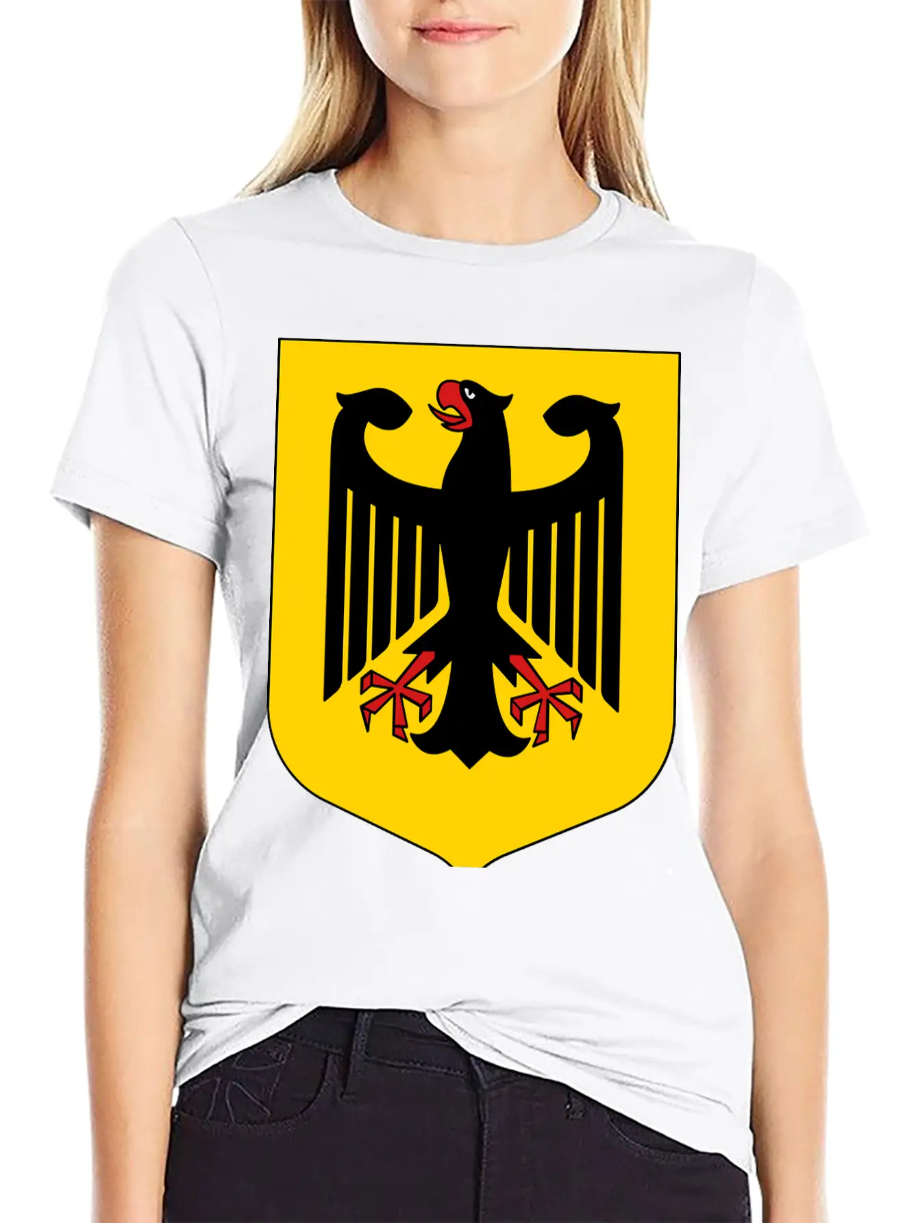 Bundesadler Germany Eagle Coat Of Arms FRG German Basic Graphic T-Shirt – Daily Comfort In Soft Cotton