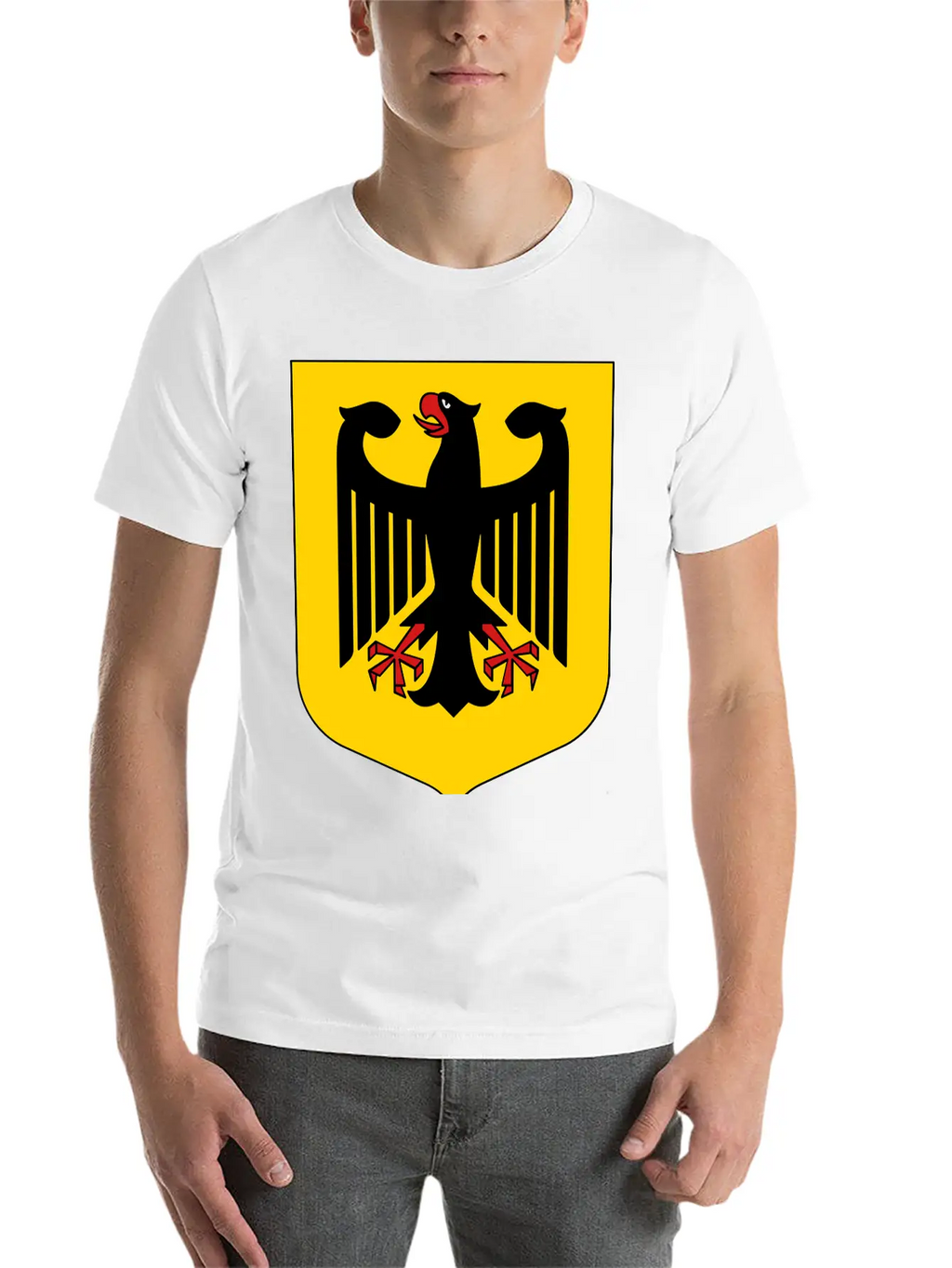 Bundesadler Germany Eagle Coat Of Arms FRG German Basic Graphic T-Shirt – Daily Comfort In Soft Cotton