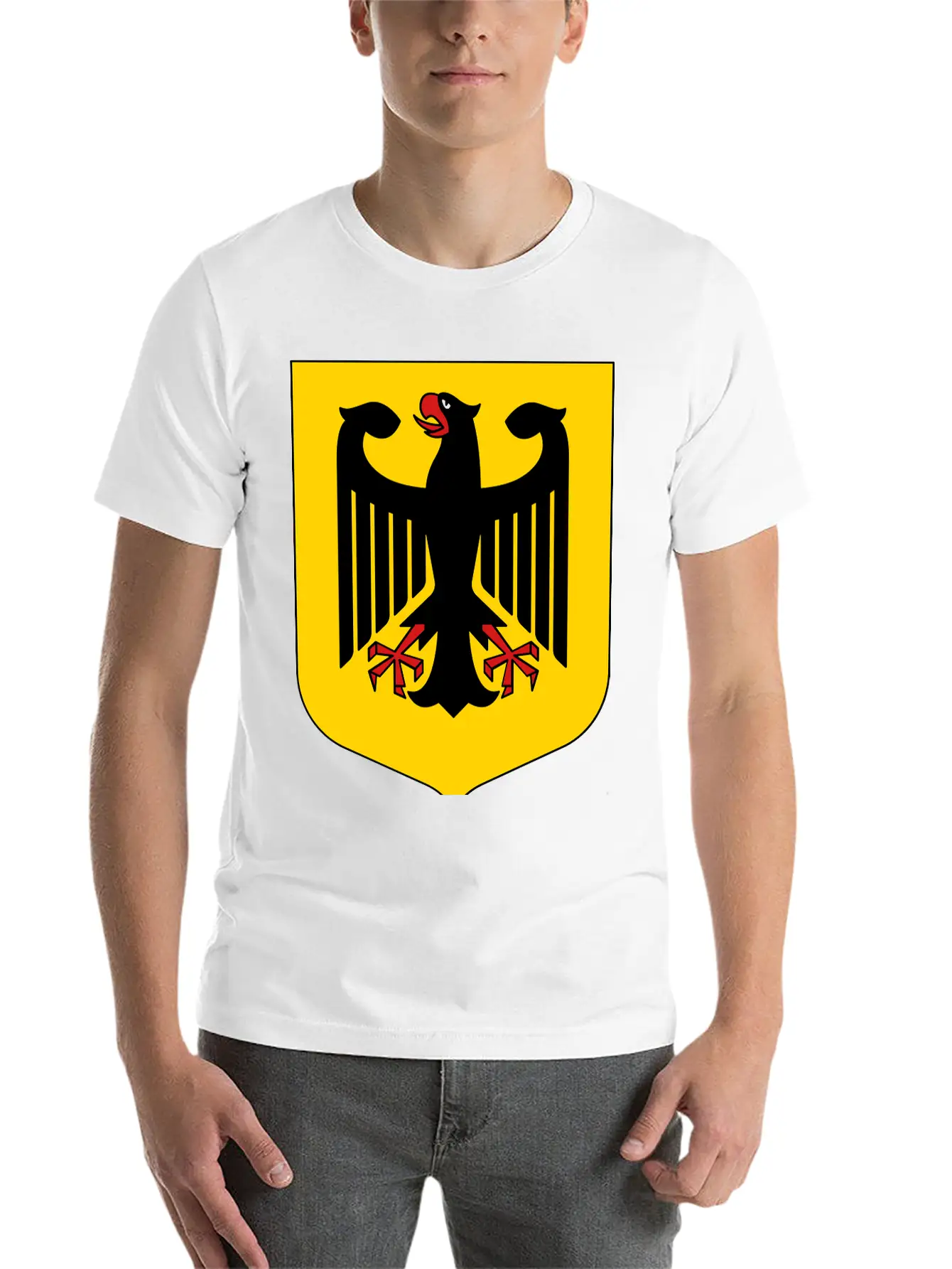 Bundesadler Germany Eagle Coat Of Arms FRG German Basic Graphic T-Shirt – Daily Comfort In Soft Cotton