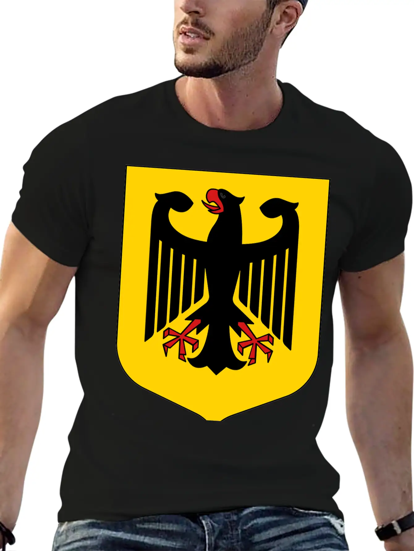 Bundesadler Germany Eagle Coat Of Arms FRG German Basic Graphic T-Shirt – Daily Comfort In Soft Cotton