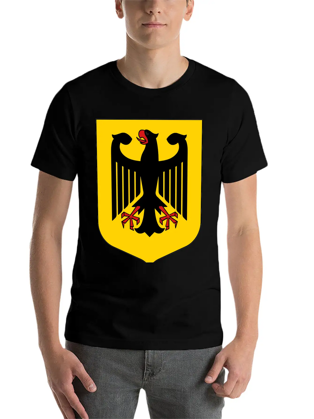 Bundesadler Germany Eagle Coat Of Arms FRG German Basic Graphic T-Shirt – Daily Comfort In Soft Cotton