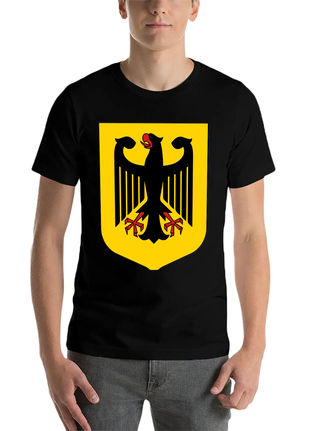 Bundesadler Germany Eagle Coat Of Arms FRG German Basic Graphic T-Shirt – Daily Comfort In Soft Cotton
