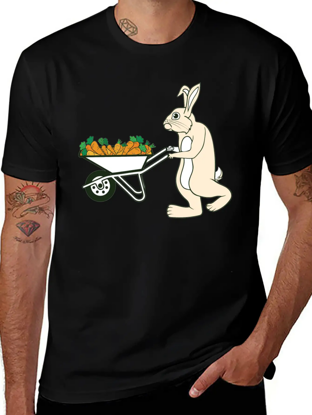 Bunny Rabbit Easter Feast Easter Bunny Easter Gift Breathable Graphic T-Shirt – Perfect For Casual Days