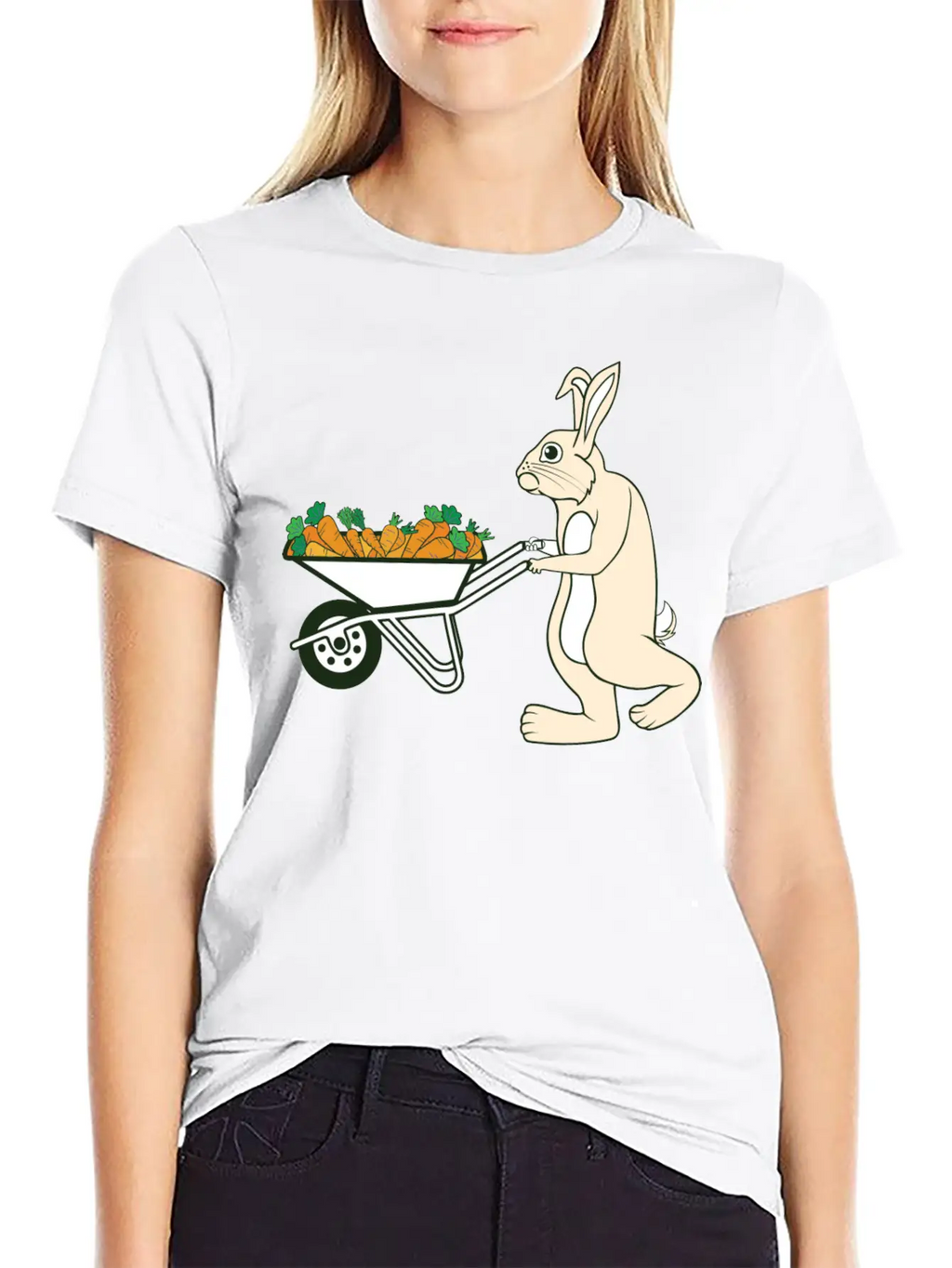 Bunny Rabbit Easter Feast Easter Bunny Easter Gift Breathable Graphic T-Shirt – Perfect For Casual Days