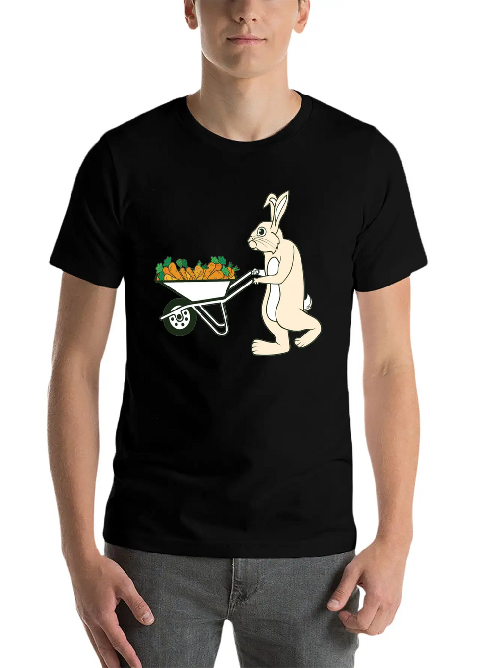 Bunny Rabbit Easter Feast Easter Bunny Easter Gift Breathable Graphic T-Shirt – Perfect For Casual Days