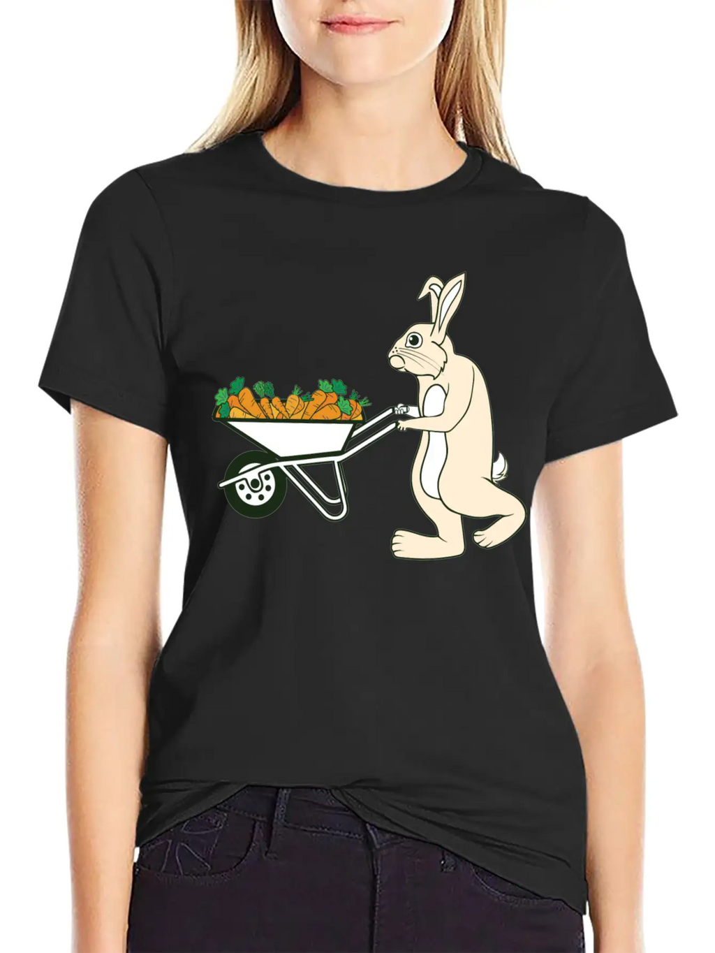 Bunny Rabbit Easter Feast Easter Bunny Easter Gift Breathable Graphic T-Shirt – Perfect For Casual Days