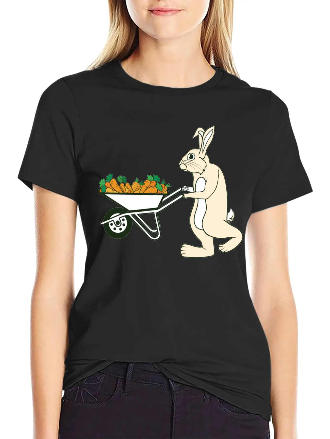 Bunny Rabbit Easter Feast Easter Bunny Easter Gift Breathable Graphic T-Shirt – Perfect For Casual Days