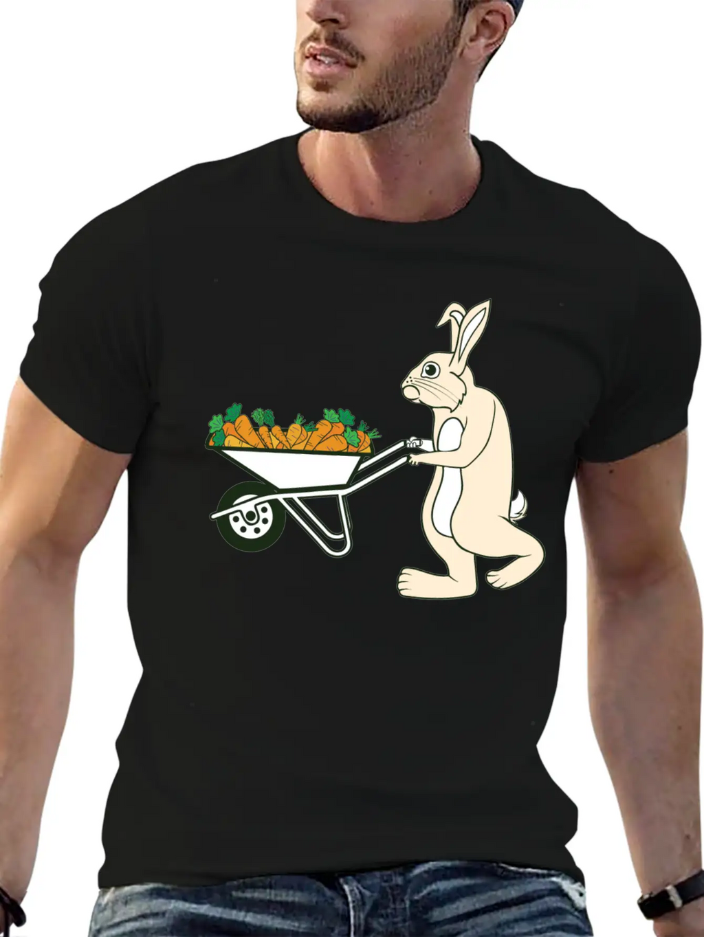 Bunny Rabbit Easter Feast Easter Bunny Easter Gift Breathable Graphic T-Shirt – Perfect For Casual Days