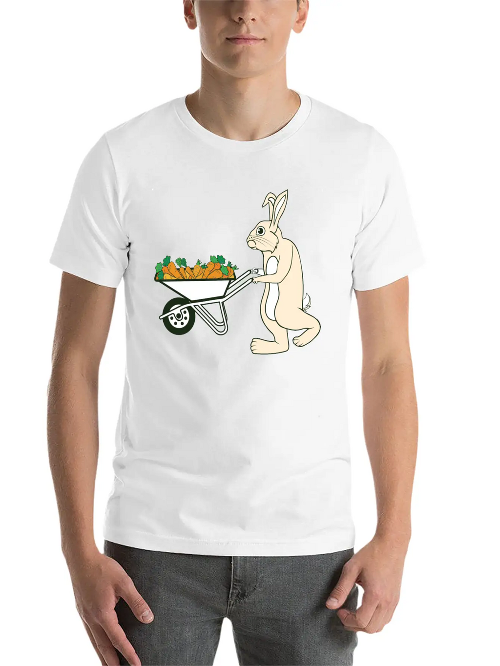 Bunny Rabbit Easter Feast Easter Bunny Easter Gift Breathable Graphic T-Shirt – Perfect For Casual Days
