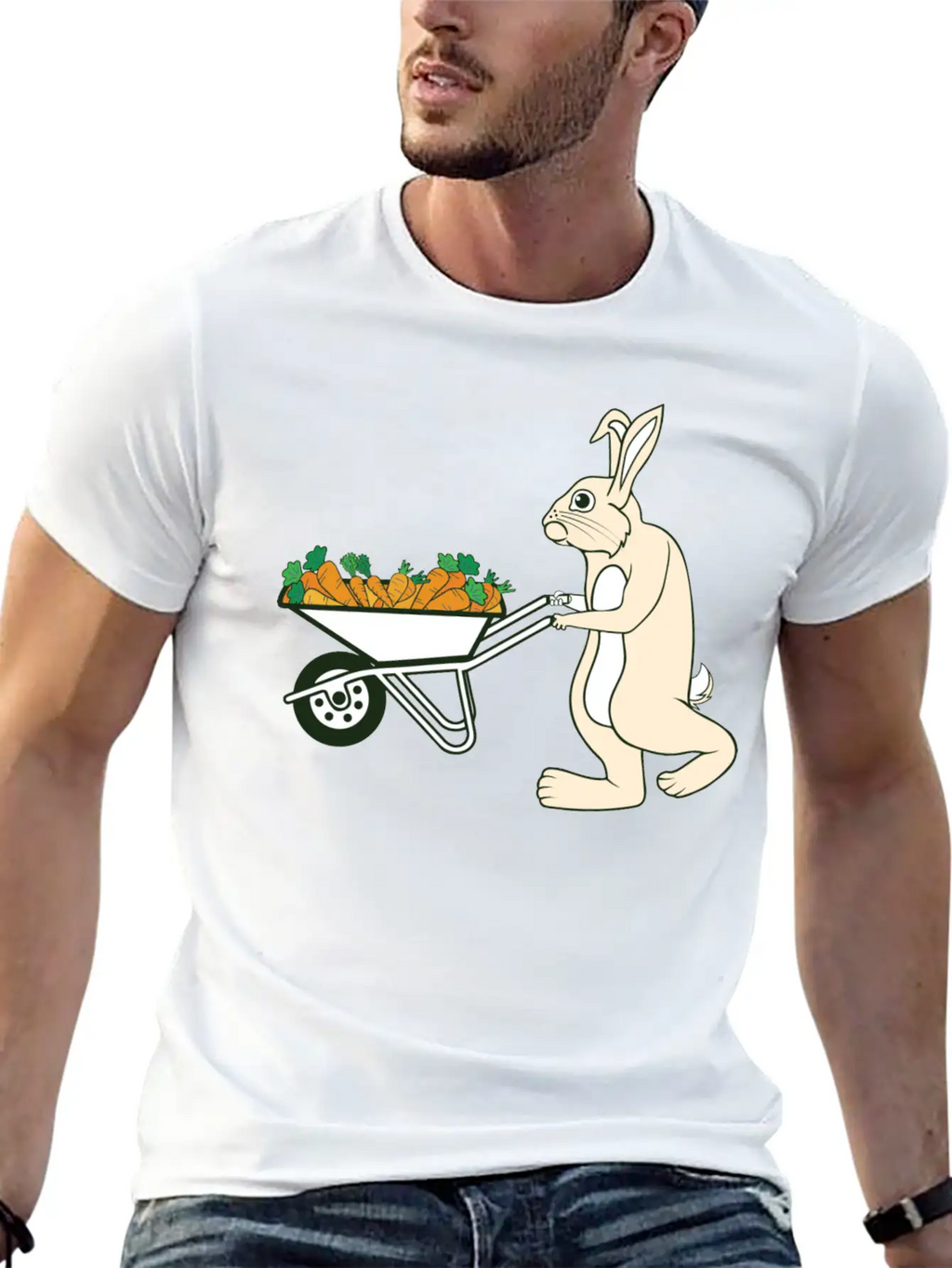 Bunny Rabbit Easter Feast Easter Bunny Easter Gift Breathable Graphic T-Shirt – Perfect For Casual Days