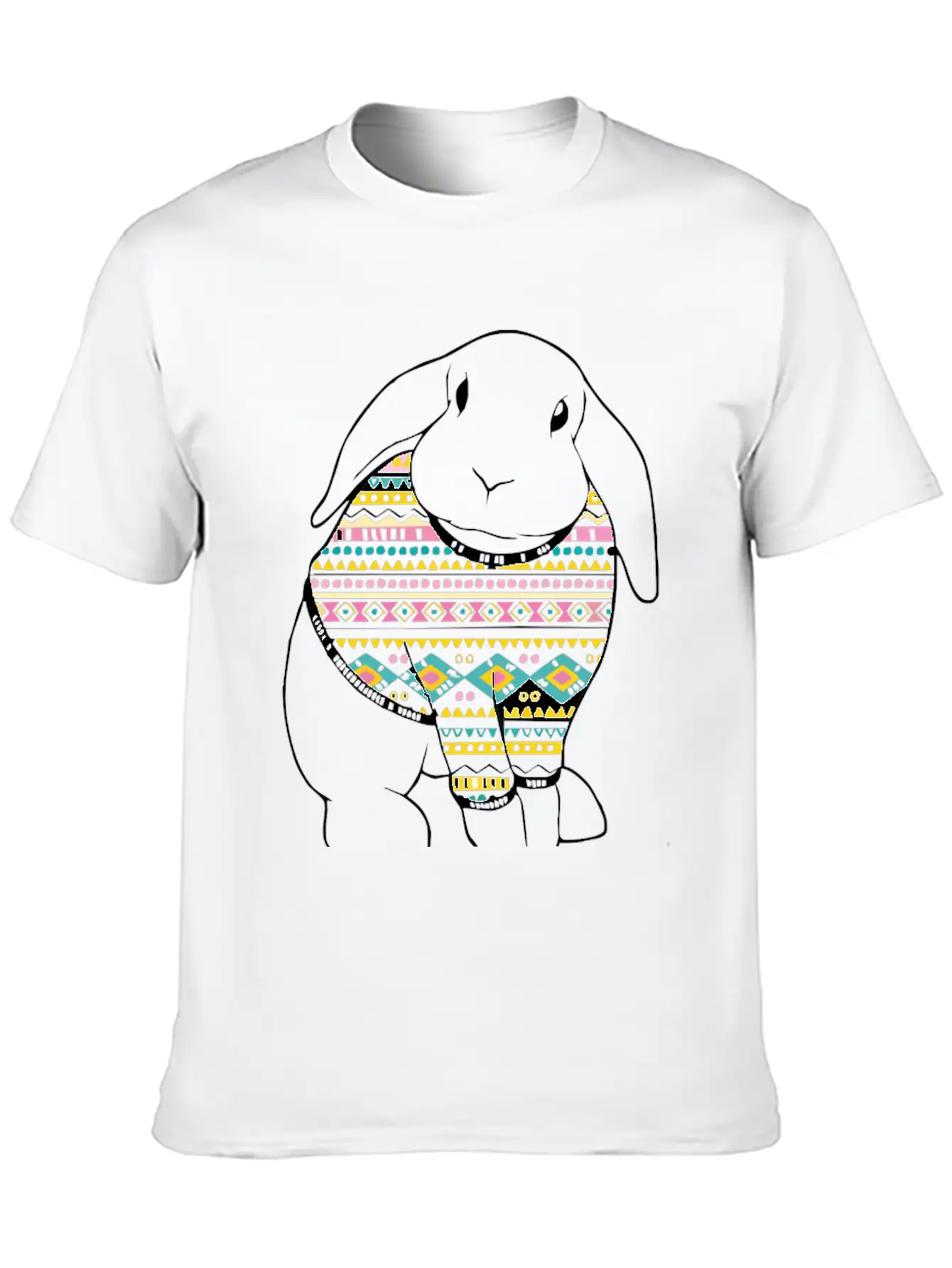Bunny Rabbit In Relaxed Everyday Tee – Lightweight And Durable Cotton