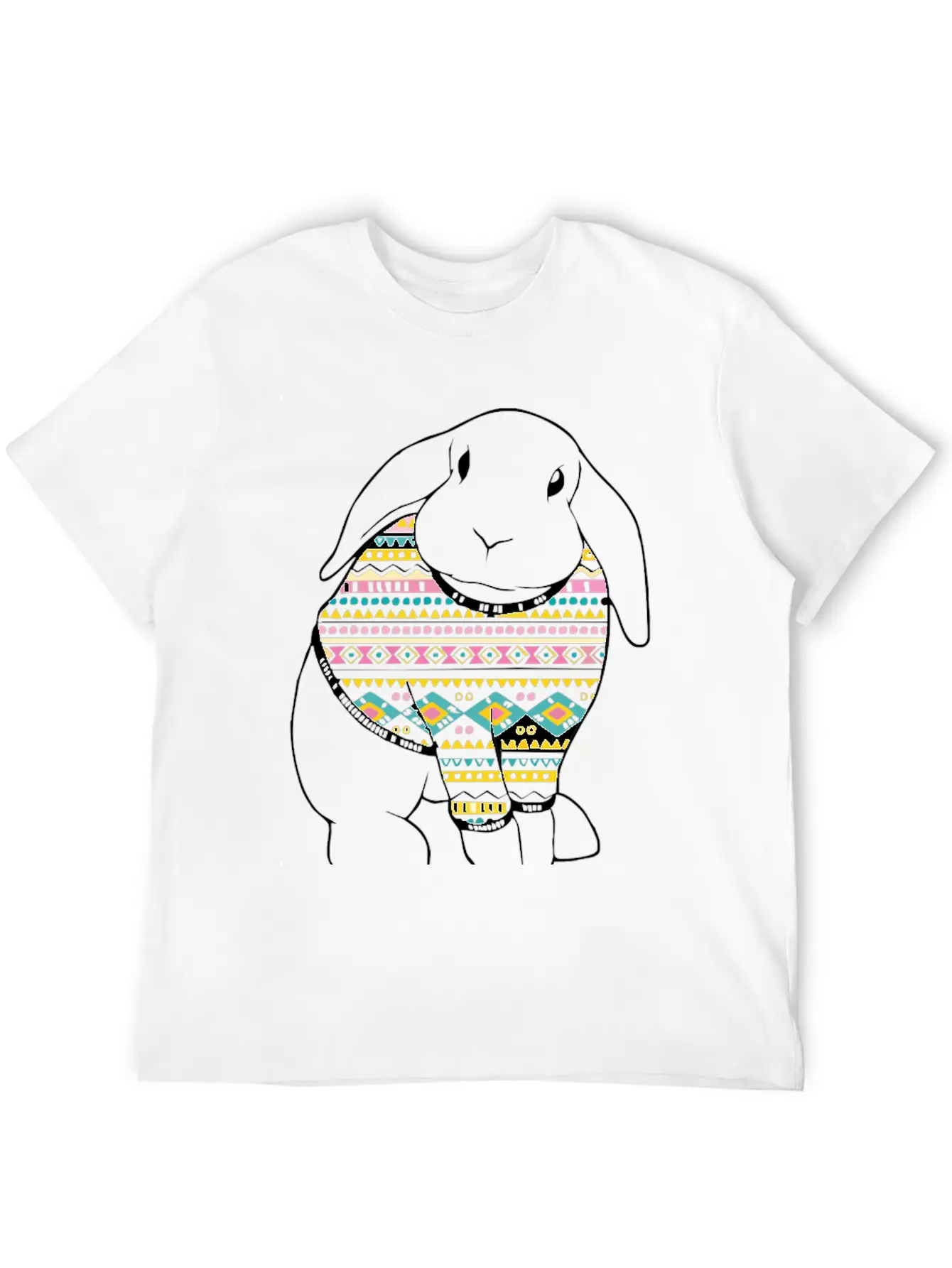Bunny Rabbit In Relaxed Everyday Tee – Lightweight And Durable Cotton