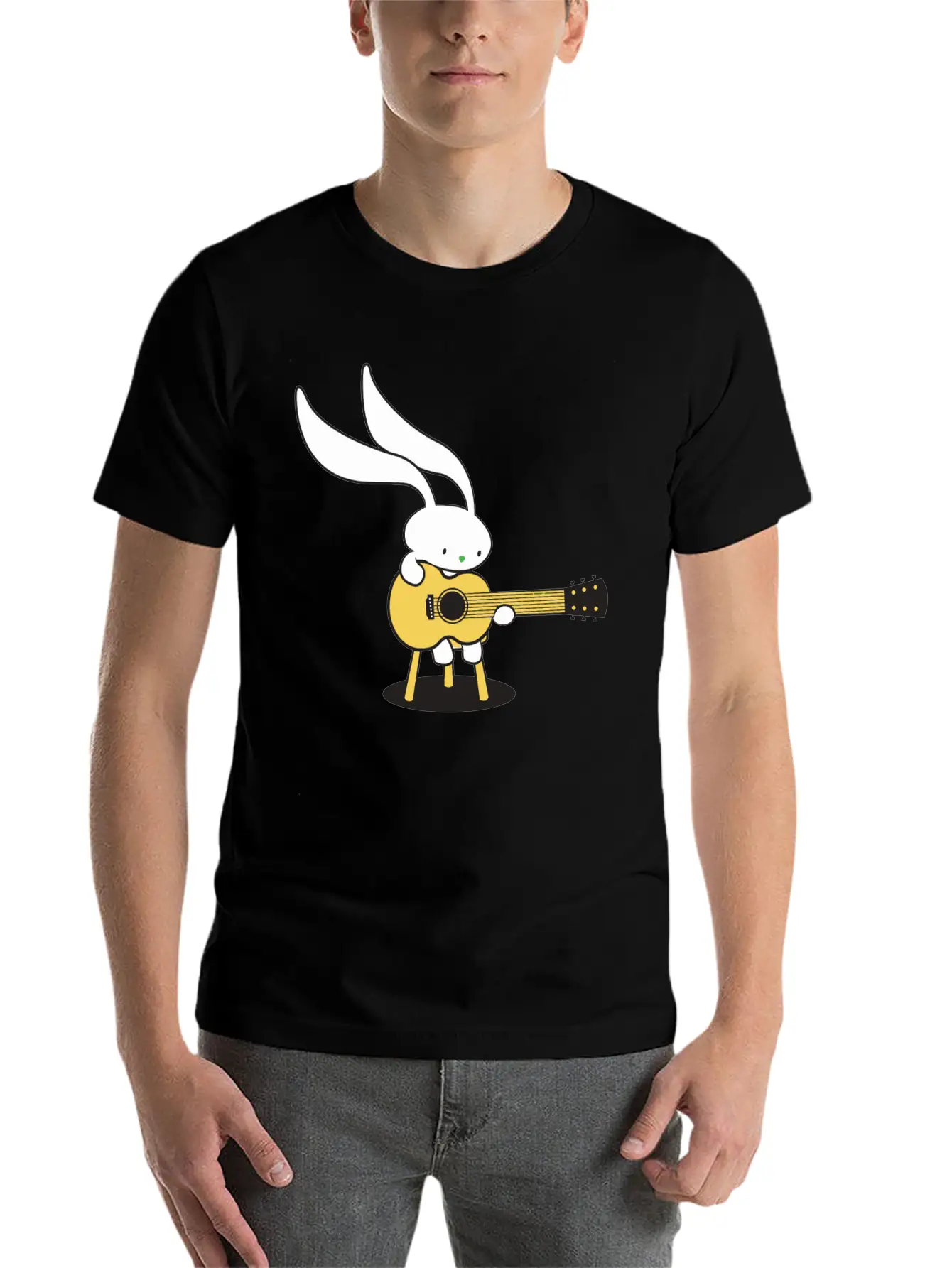 Bunny S Acoustic Set Classic Cotton Tee – Unisex Comfort For Any Season
