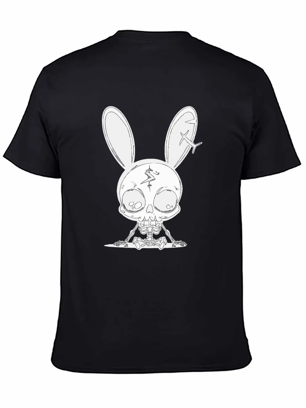 Bunny Skeleton Easter Pagan Witchcraft Spring Moon Timeless Short Sleeve Tee – Comfy And Minimalist Design