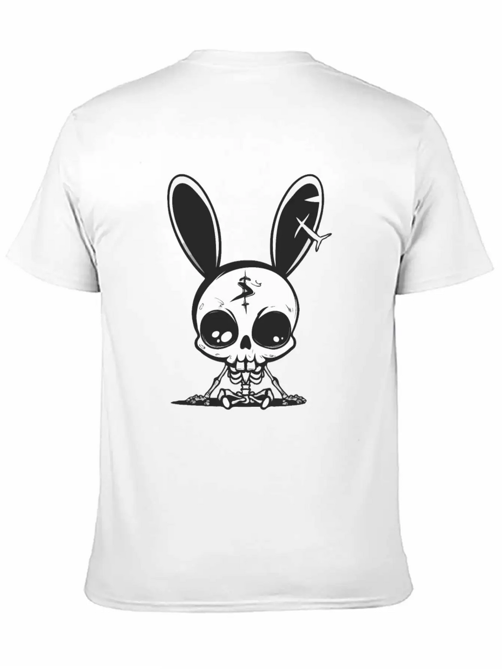 Bunny Skeleton Easter Pagan Witchcraft Spring Moon Timeless Short Sleeve Tee – Comfy And Minimalist Design