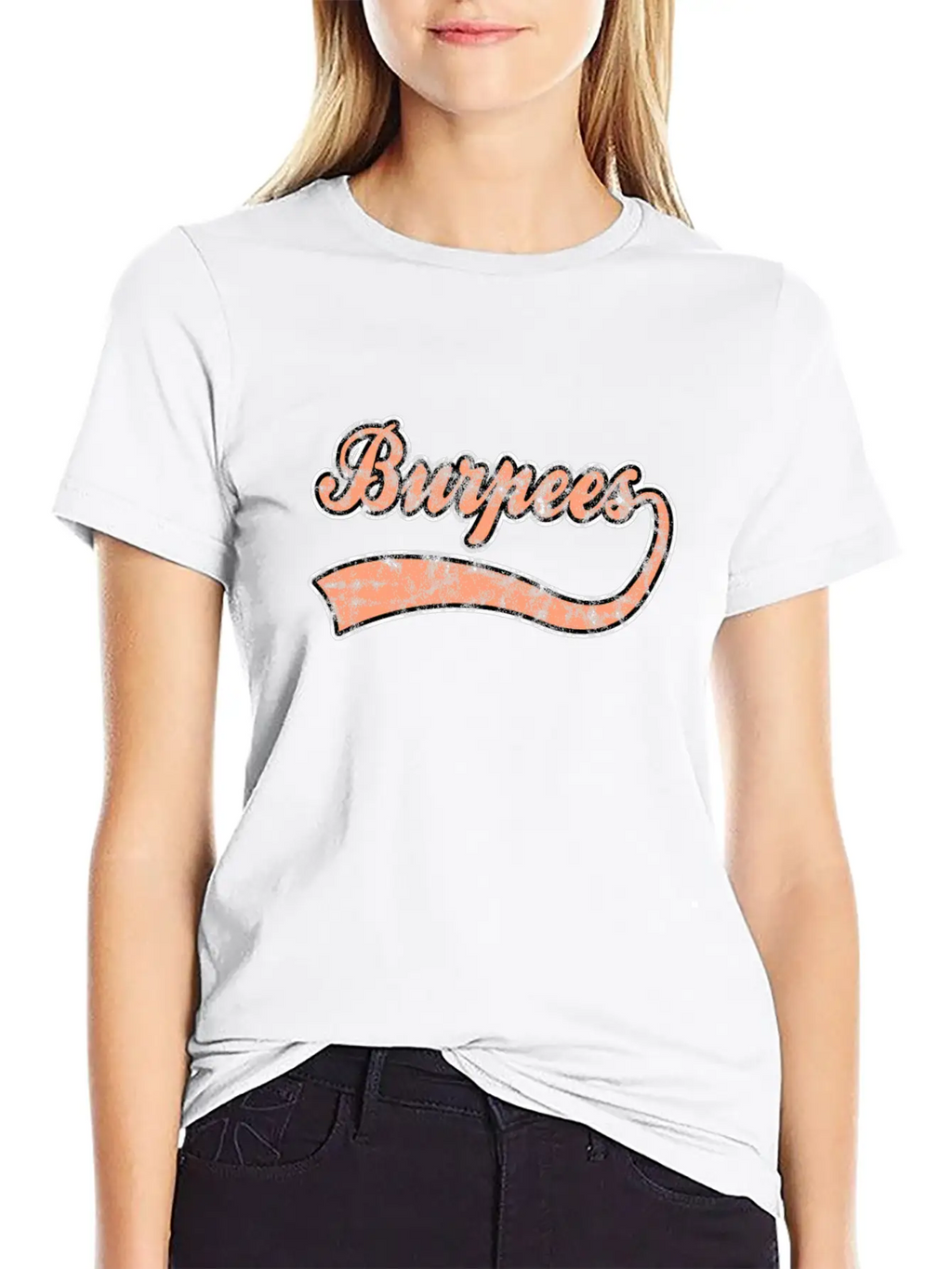 Burpees Lettering Breathable Graphic T-Shirt – Perfect For Casual Days