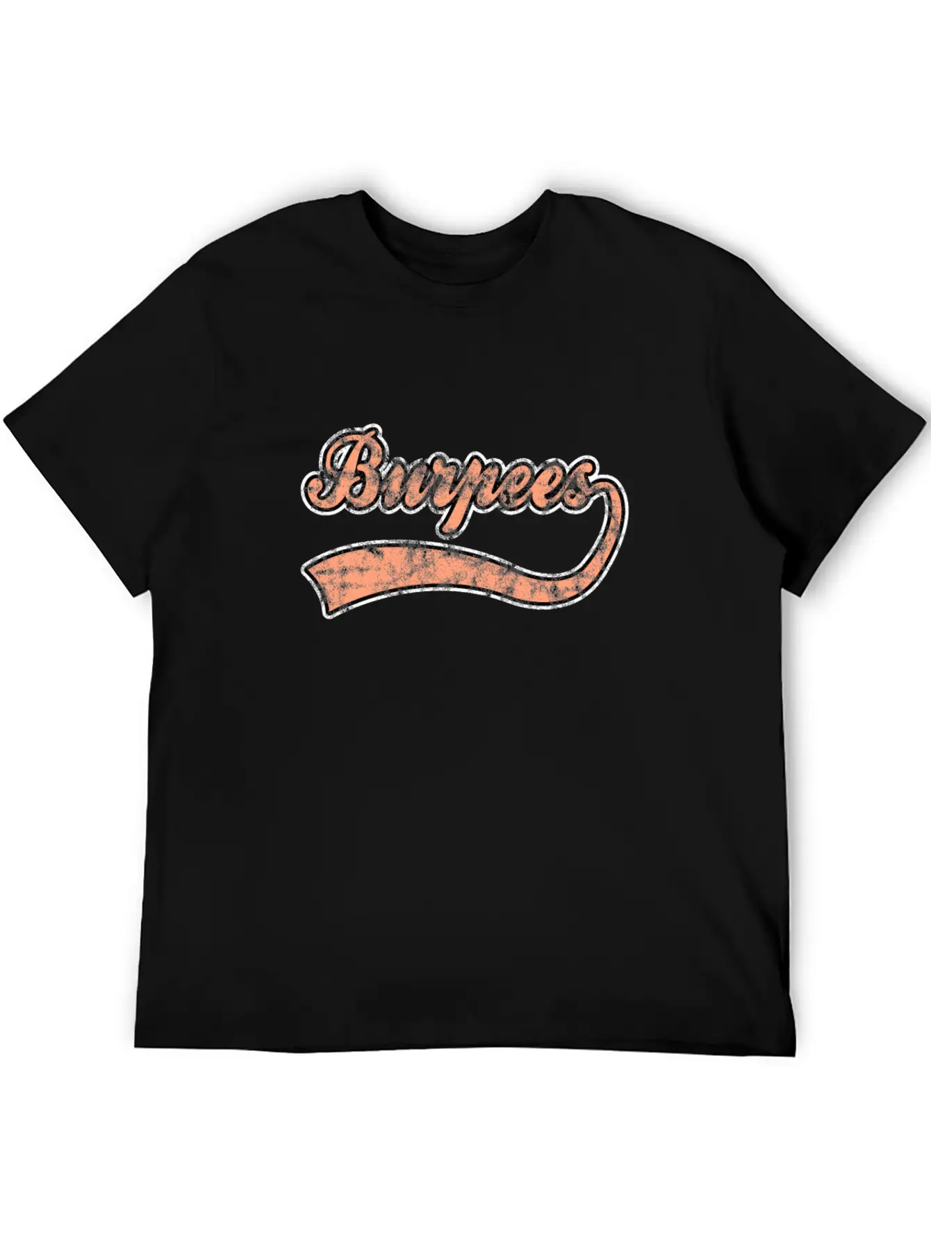 Burpees Lettering Breathable Graphic T-Shirt – Perfect For Casual Days