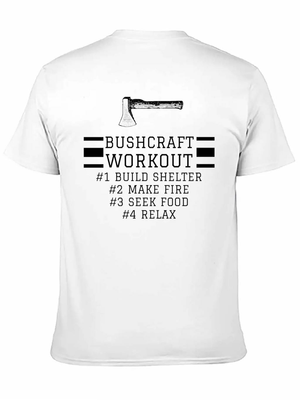 Bushcraft Workout Design Unisex Casual T-Shirt – Clean Design For Daily Comfort