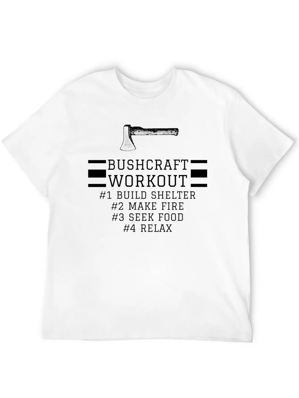 Bushcraft Workout Design Unisex Casual T-Shirt – Clean Design For Daily Comfort