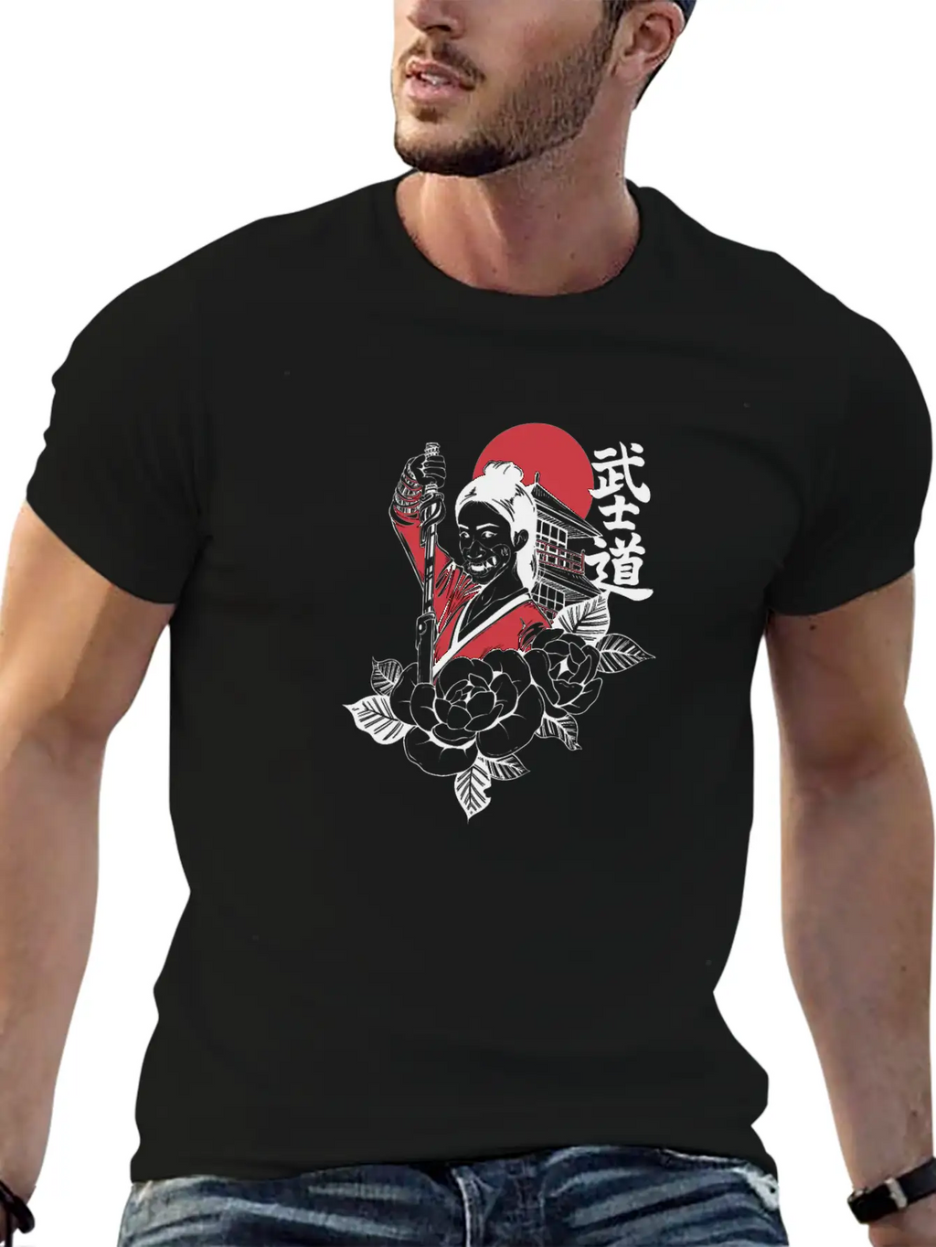 Bushido Cyberpunk Samurai Girl Modern Fit Casual T-Shirt – Clean And Versatile Design