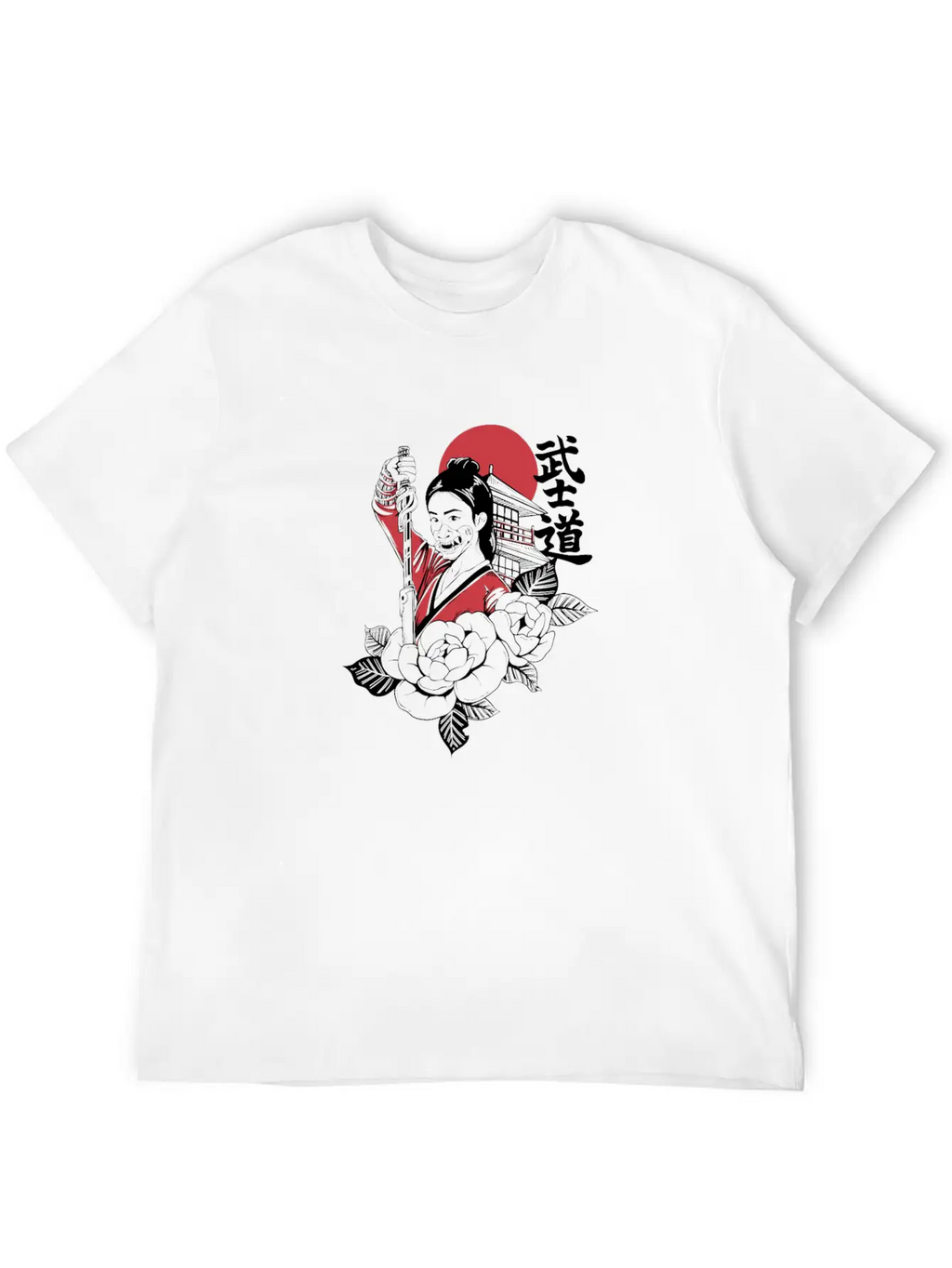 Bushido Cyberpunk Samurai Girl Modern Fit Casual T-Shirt – Clean And Versatile Design